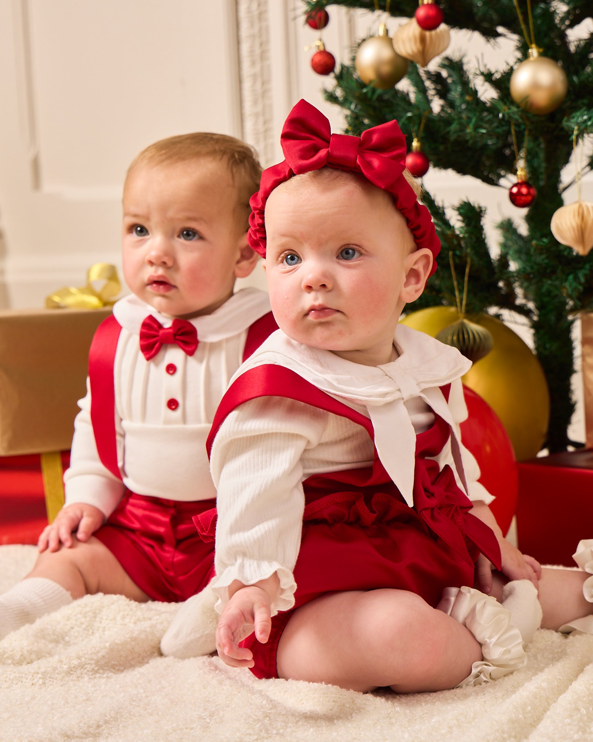 Red Smart Short Set for Baby Boys