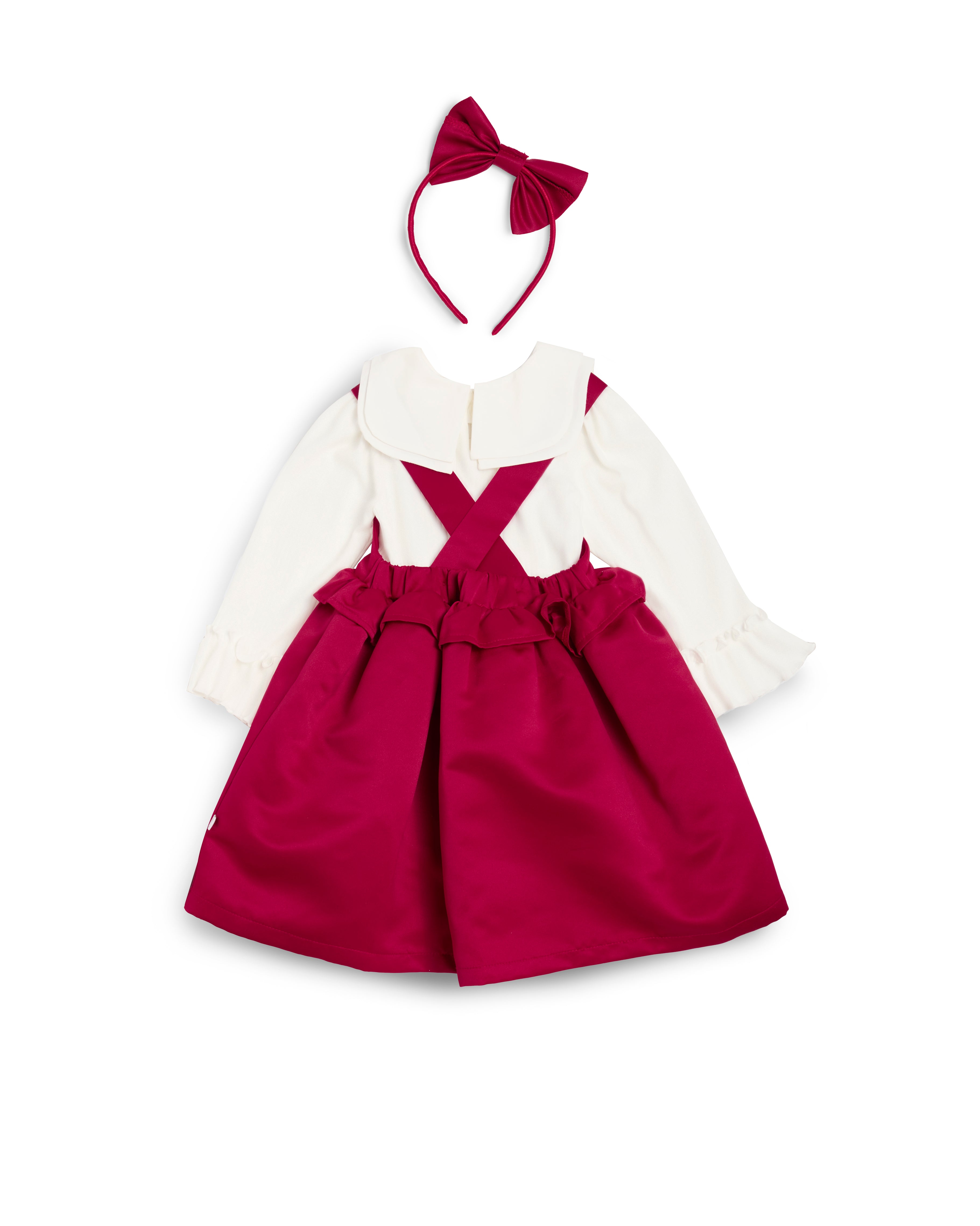 Red Pinny Dress Set