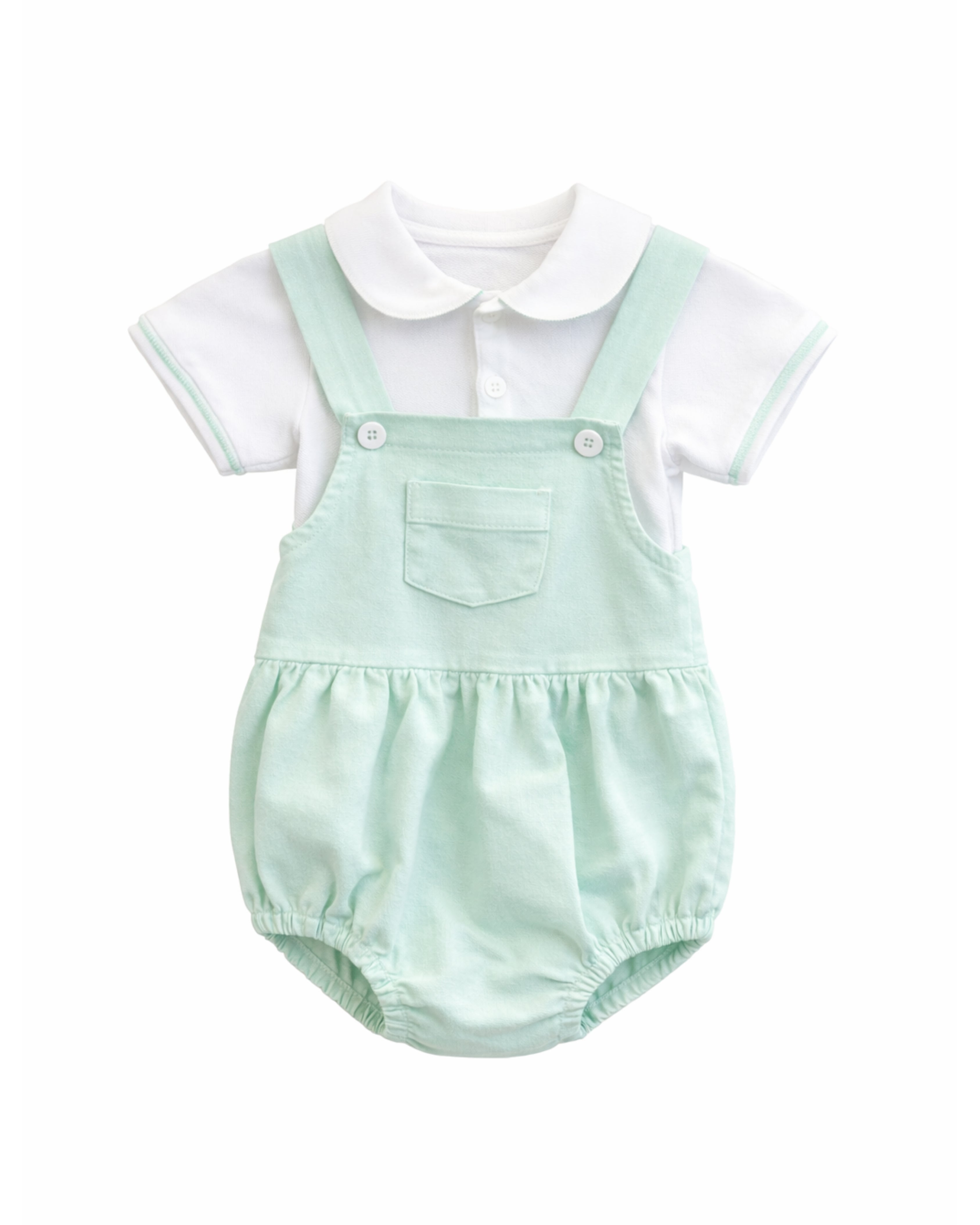 Mint Baby Boys Smart Bodysuit & Romper Set