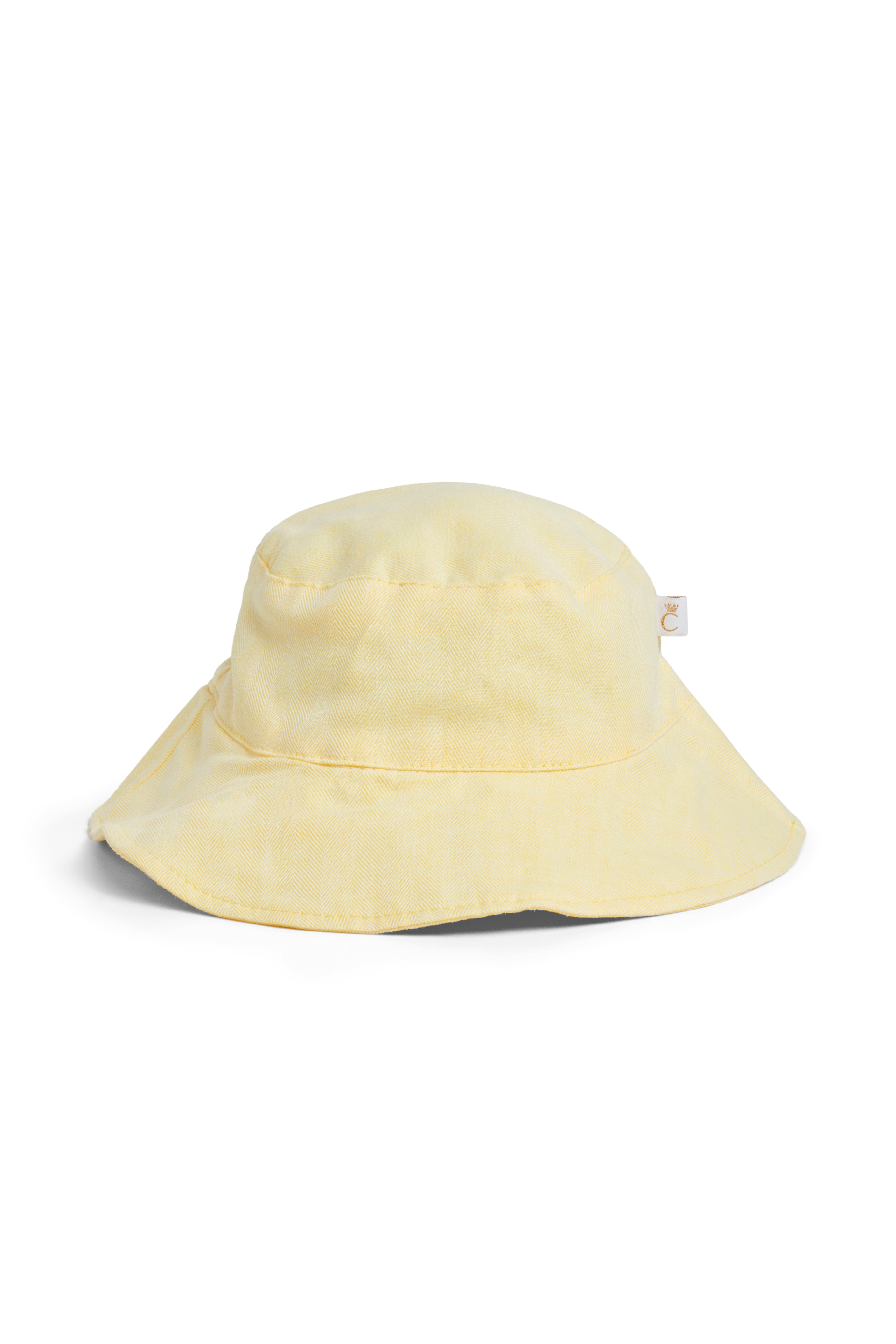 Lemon Linen Bucket Hat