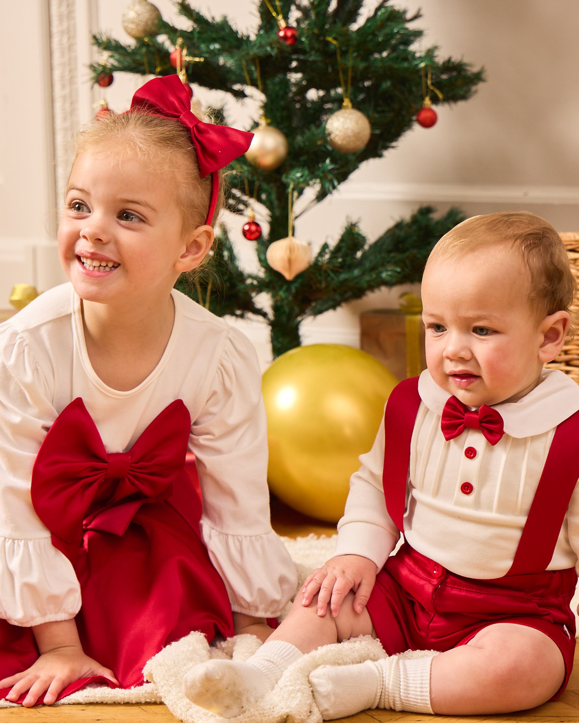 Red Bow Skirt and Top Set