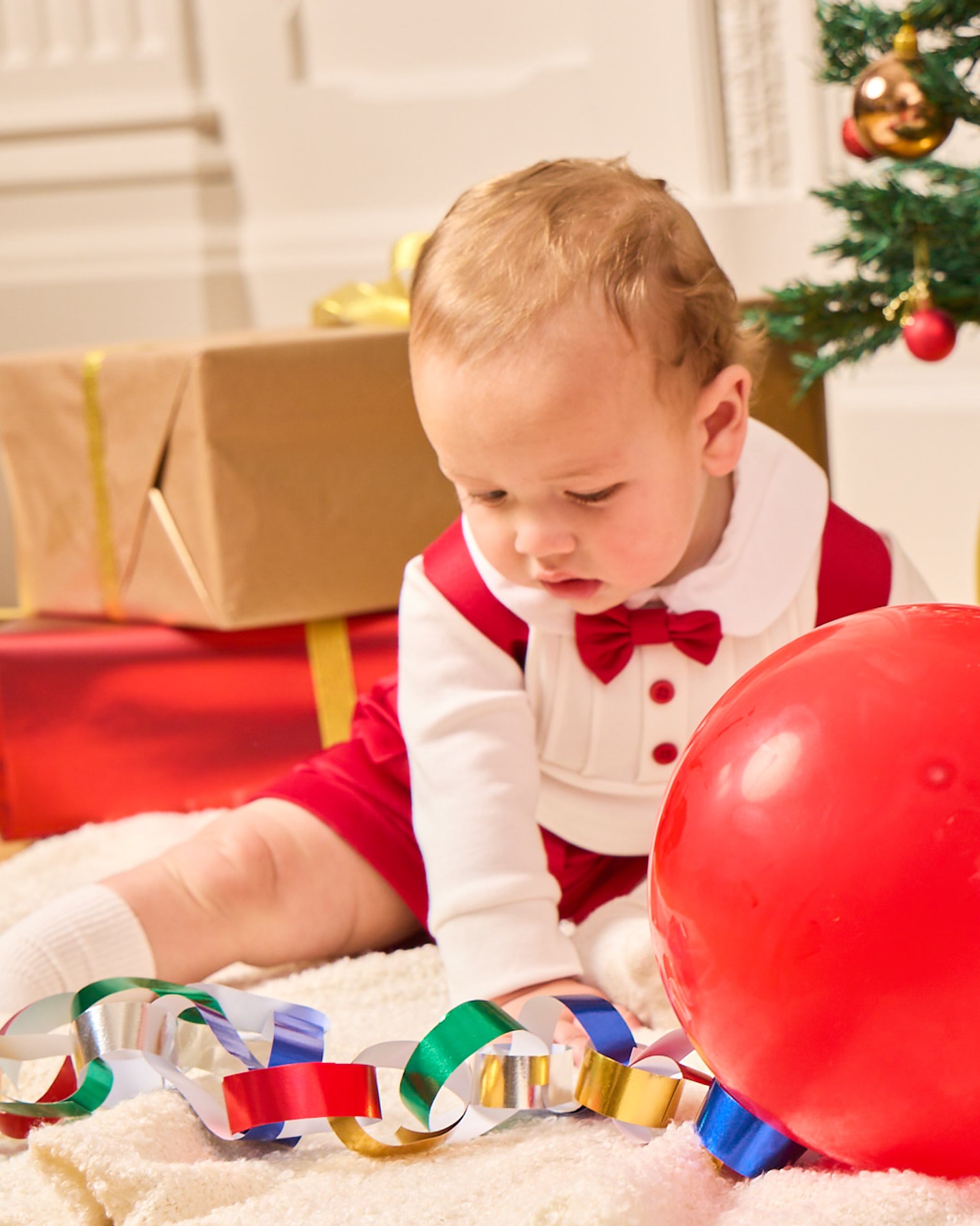 Red Smart Short Set for Baby Boys