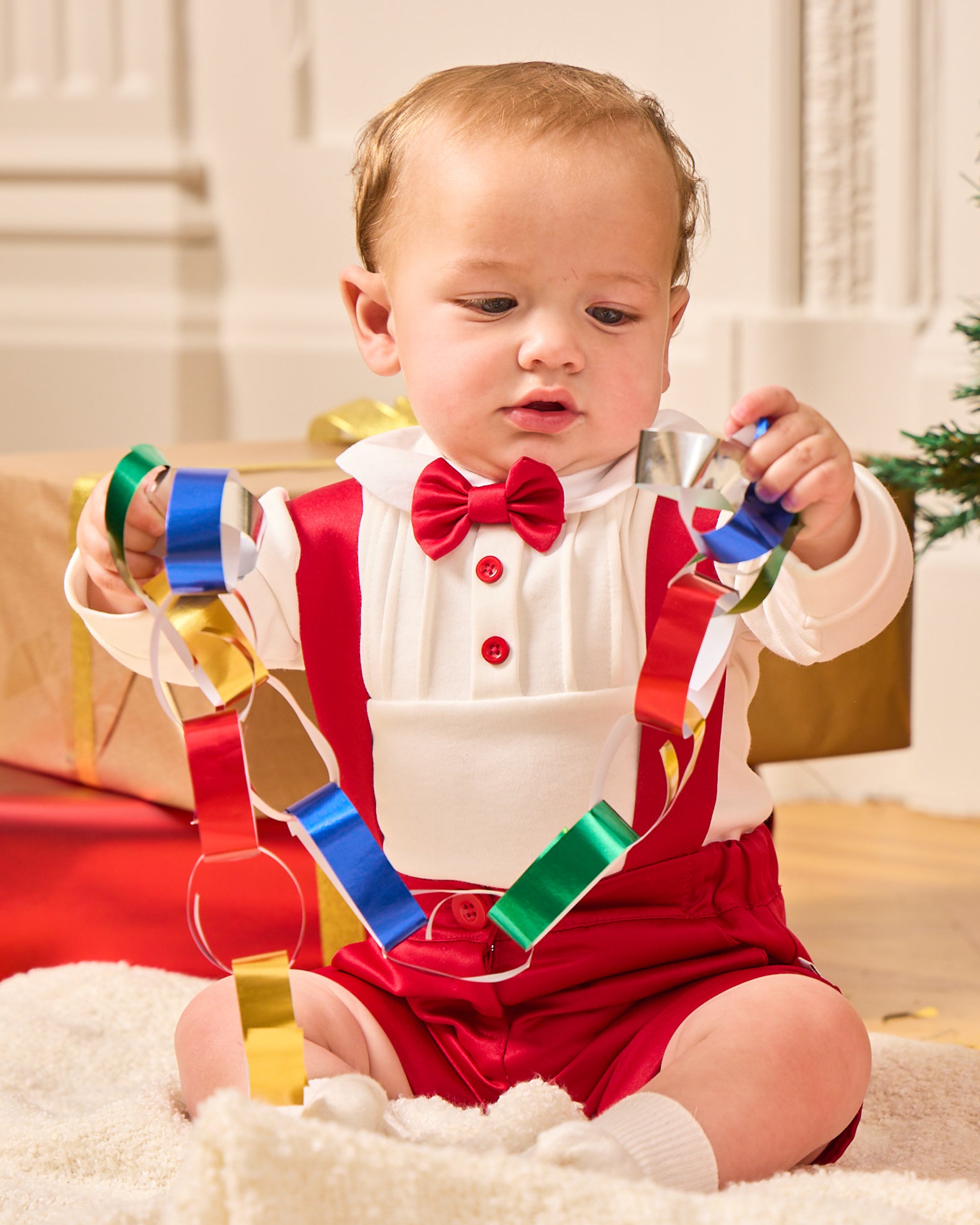 Red Smart Short Set for Baby Boys
