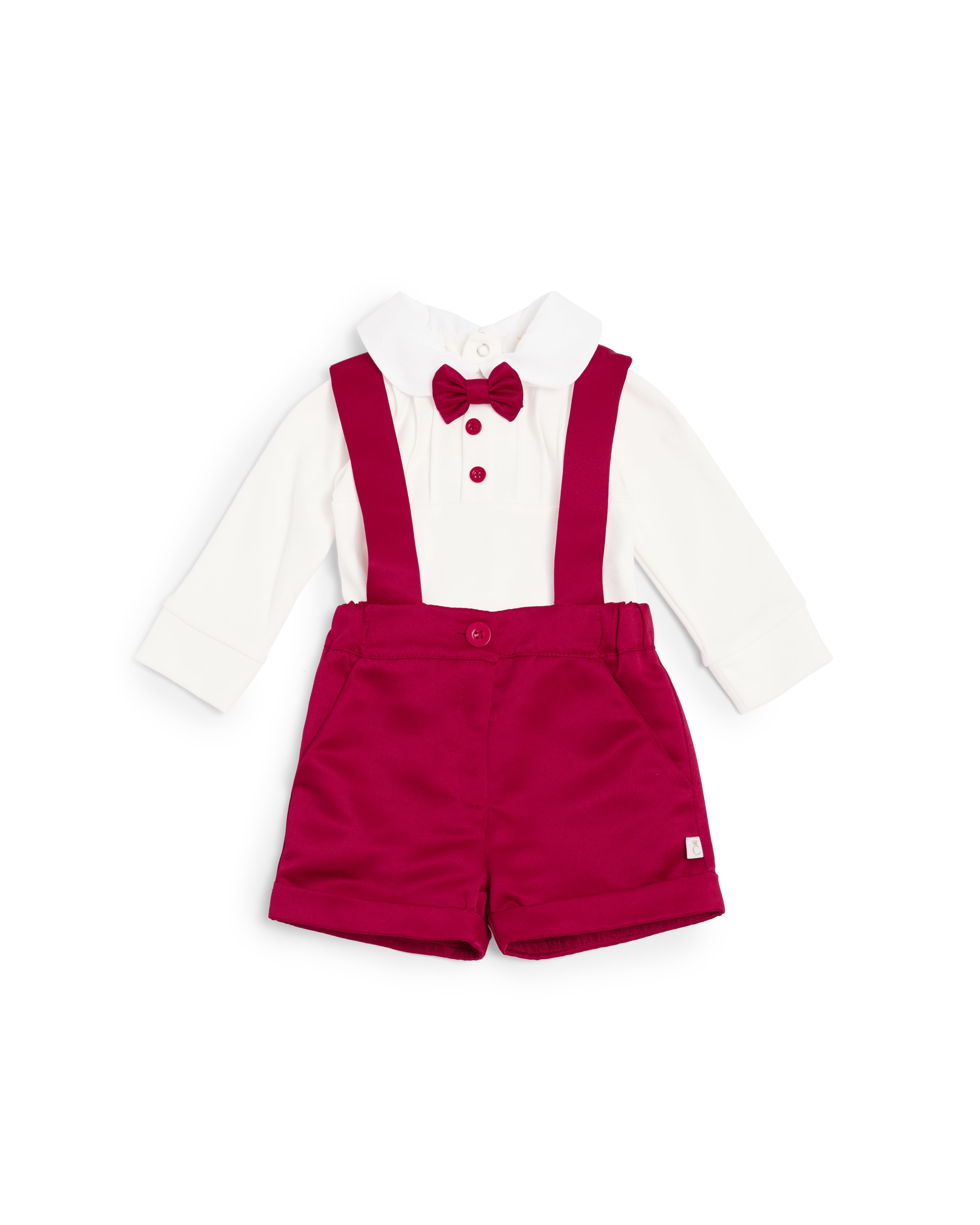 Red Smart Short Set for Baby Boys