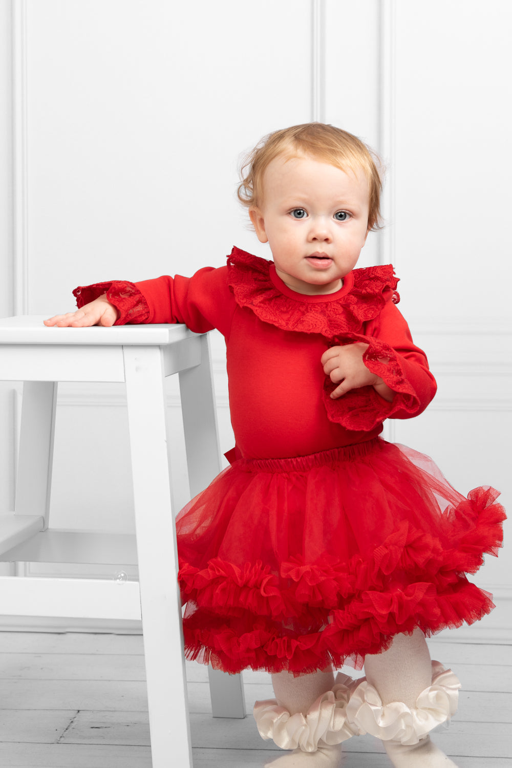 Girls layered ruffle tutu skirt