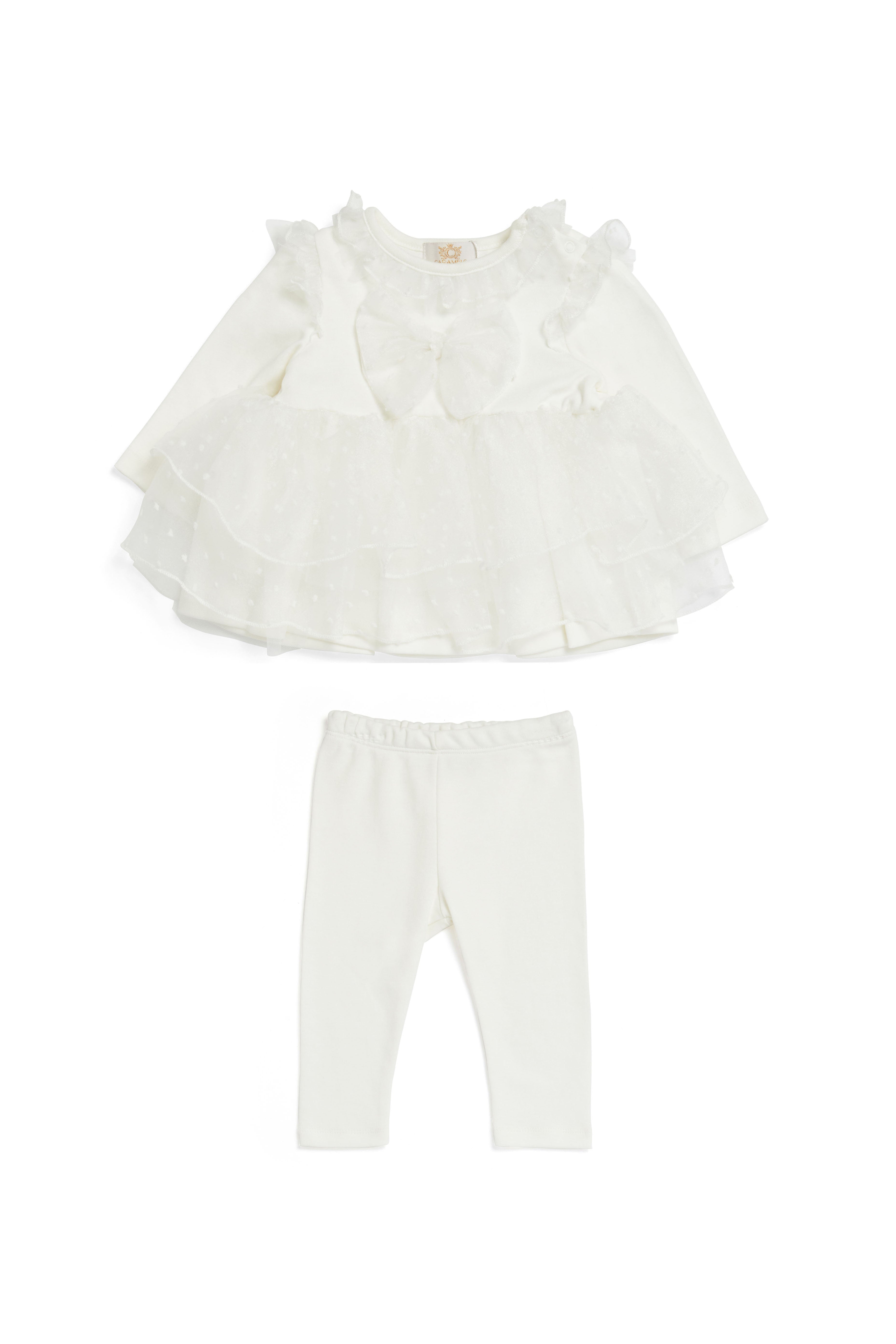 Ivory Tutu Legging Set