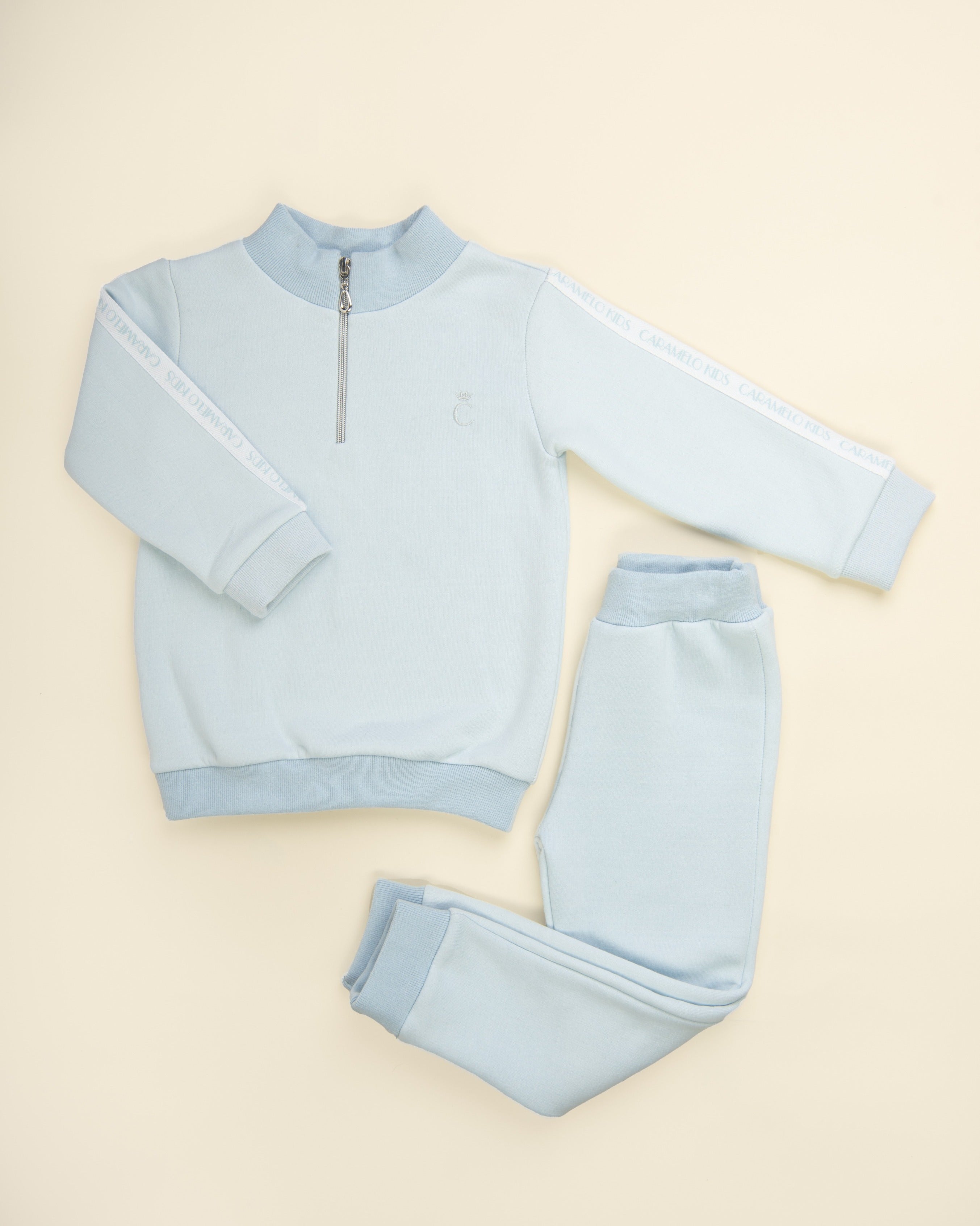 Sky Quarter Zip Speckled Tracksuit