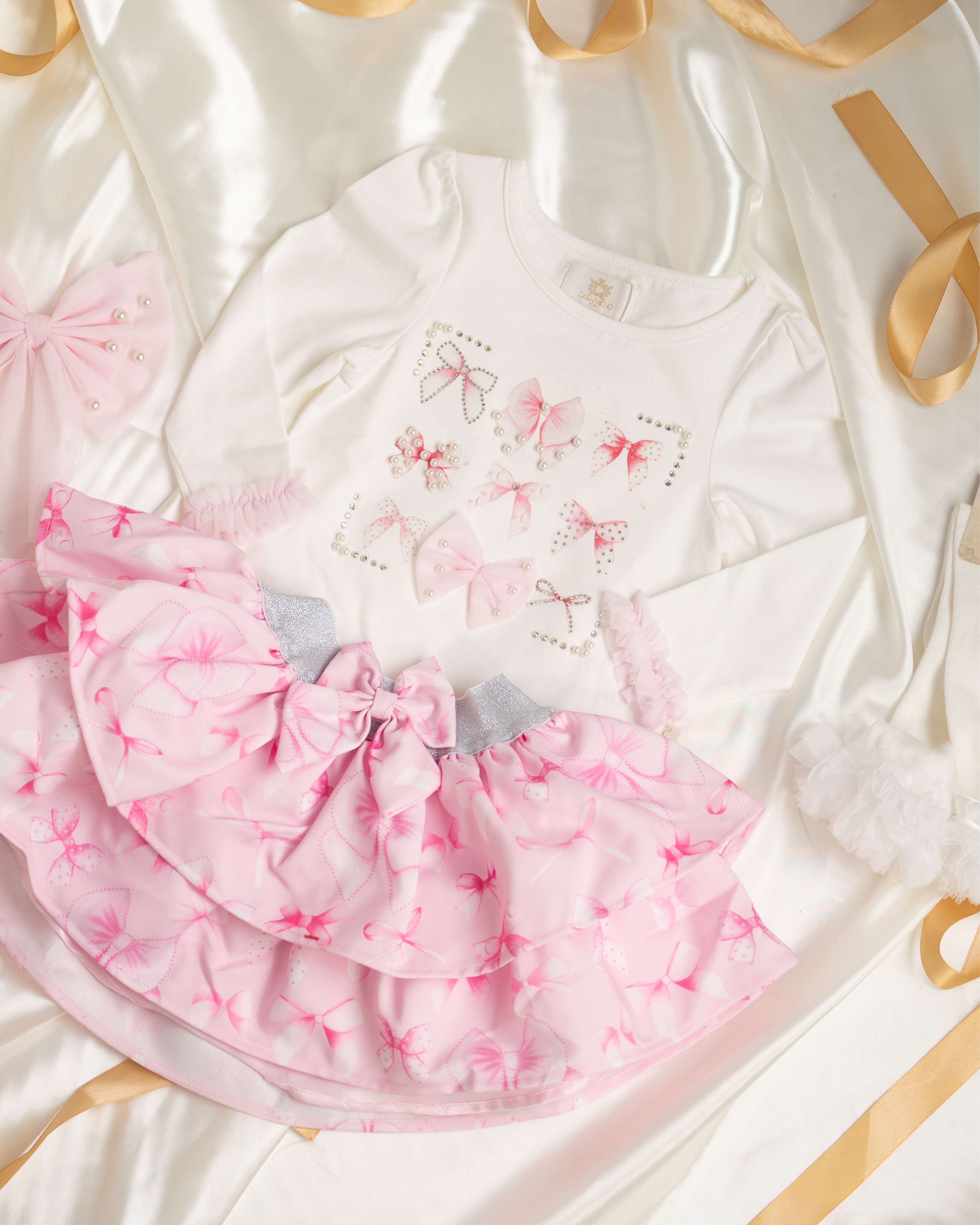 Blush & Bow Skirt Set Gift Box