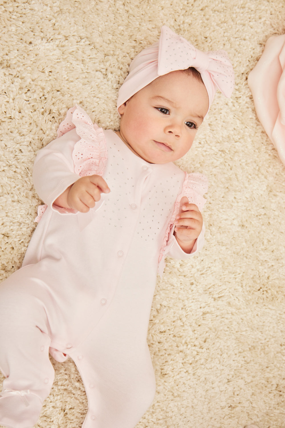Pink Cotton Turban with Bow