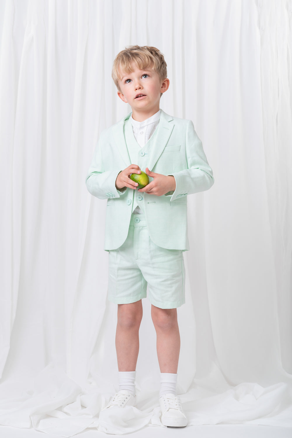 Mint Boys' Linen Blend 3-Piece Suit Set