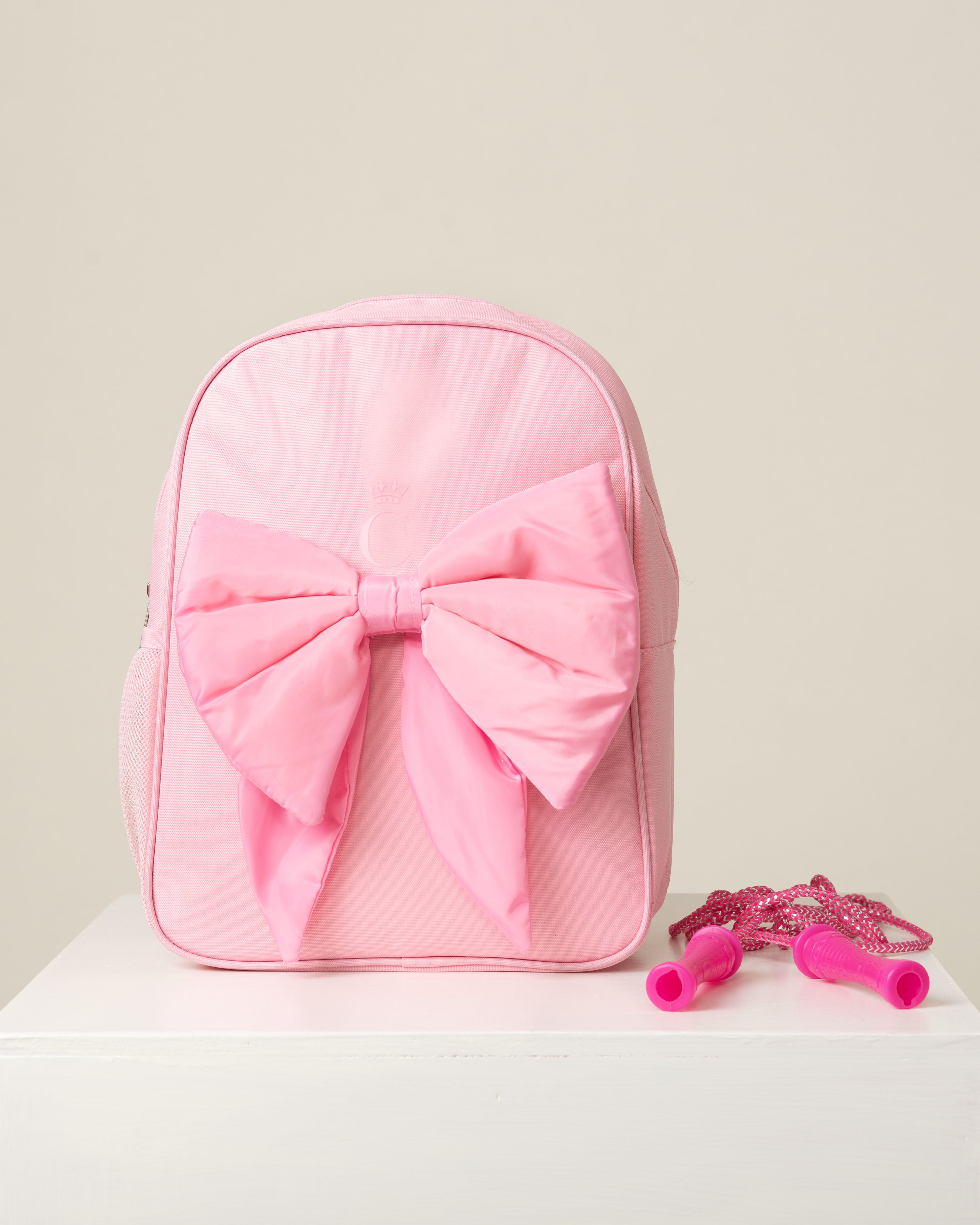 Pink Backpack with Bow