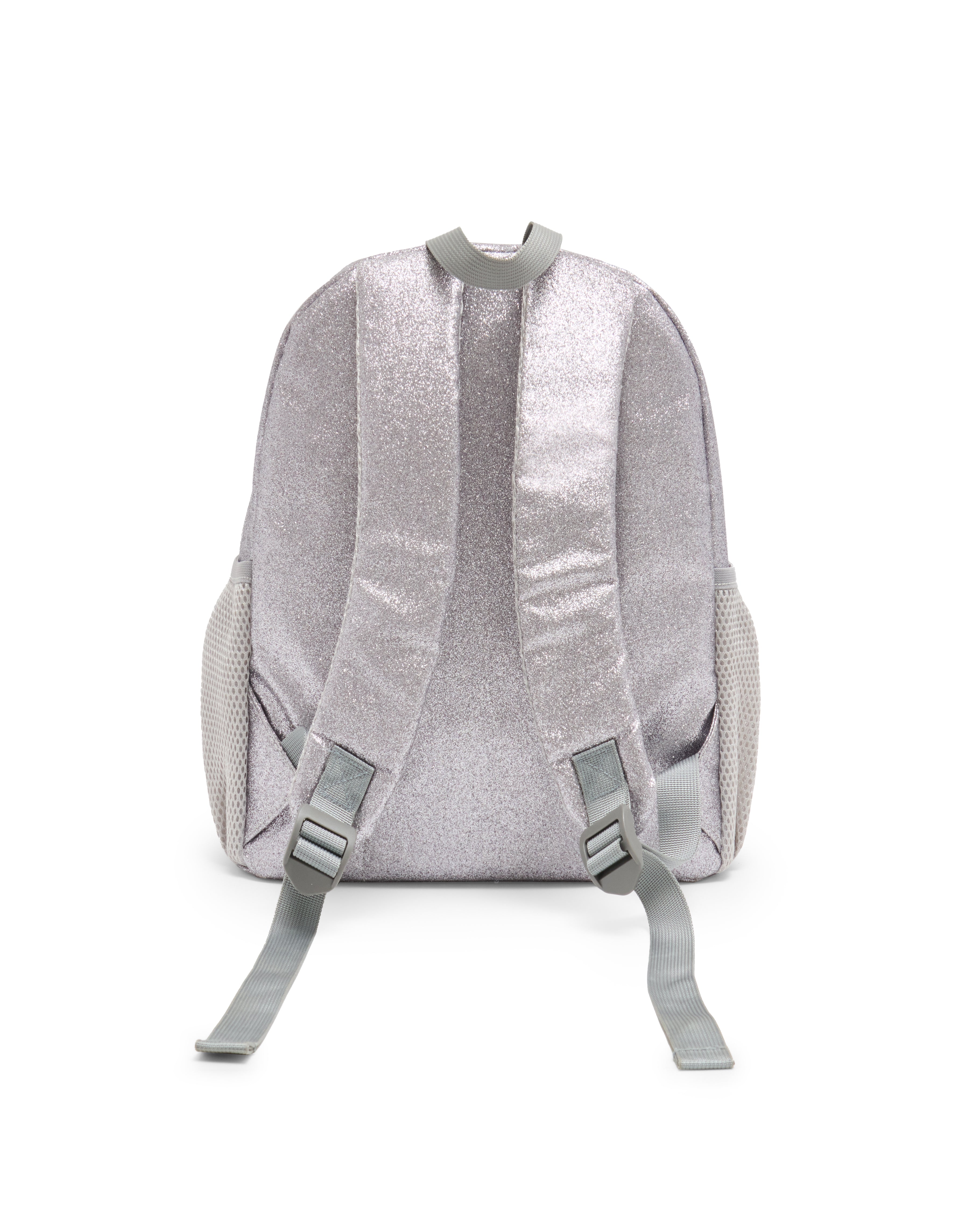 Silver Glitter Backpack with Bow