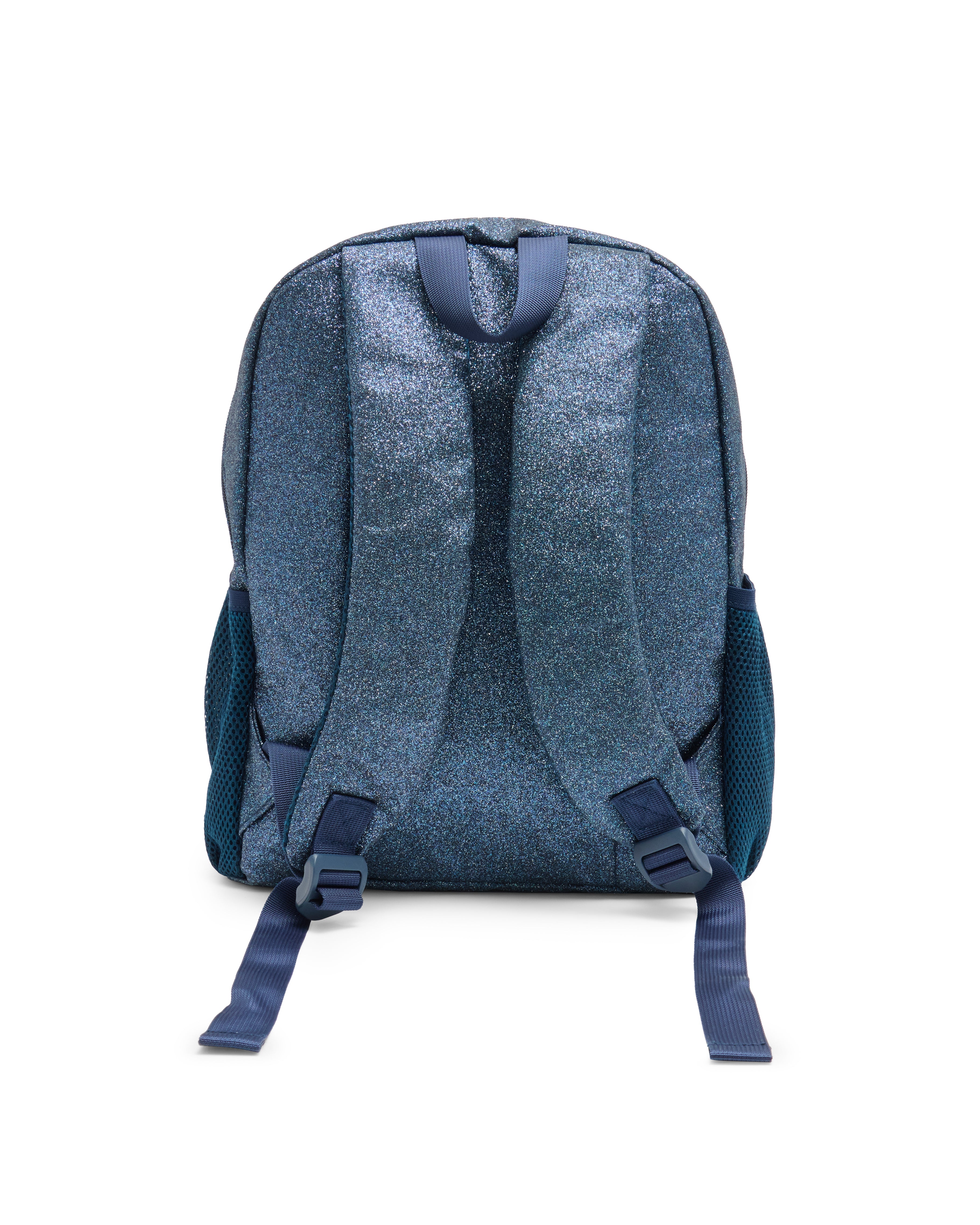 Navy Glitter Bow Backpack