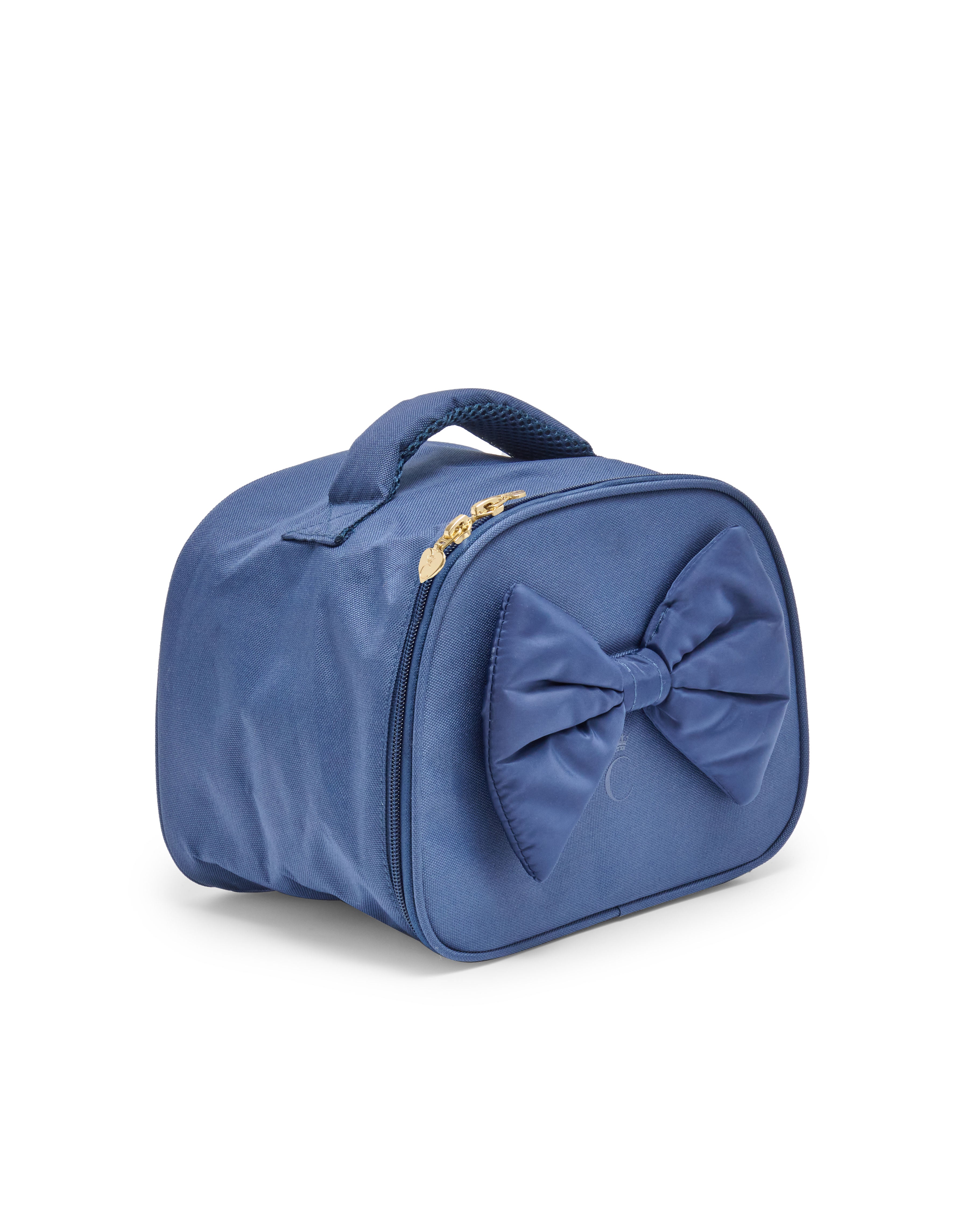 Navy Bow Lunch Bag
