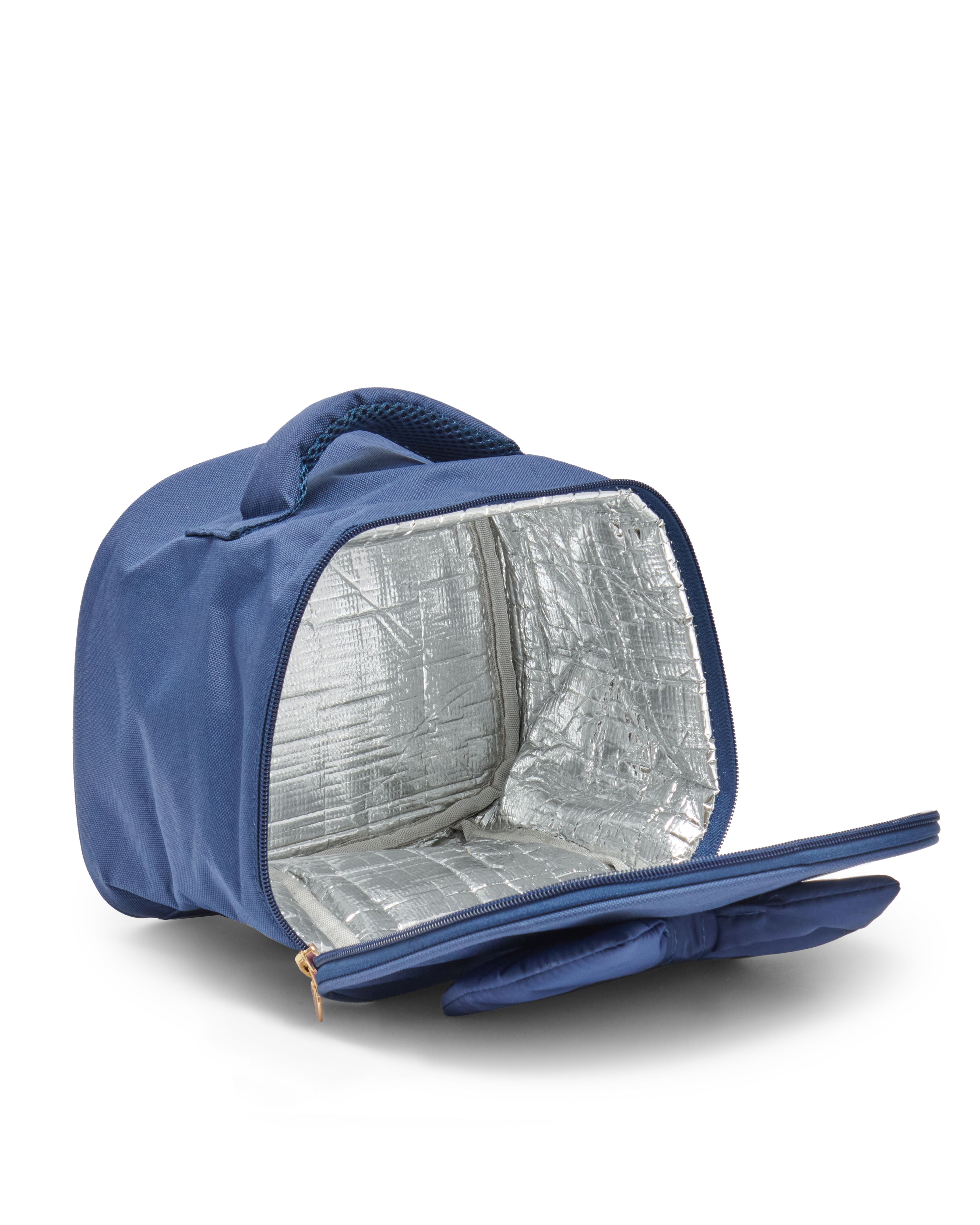 Navy Bow Lunch Bag