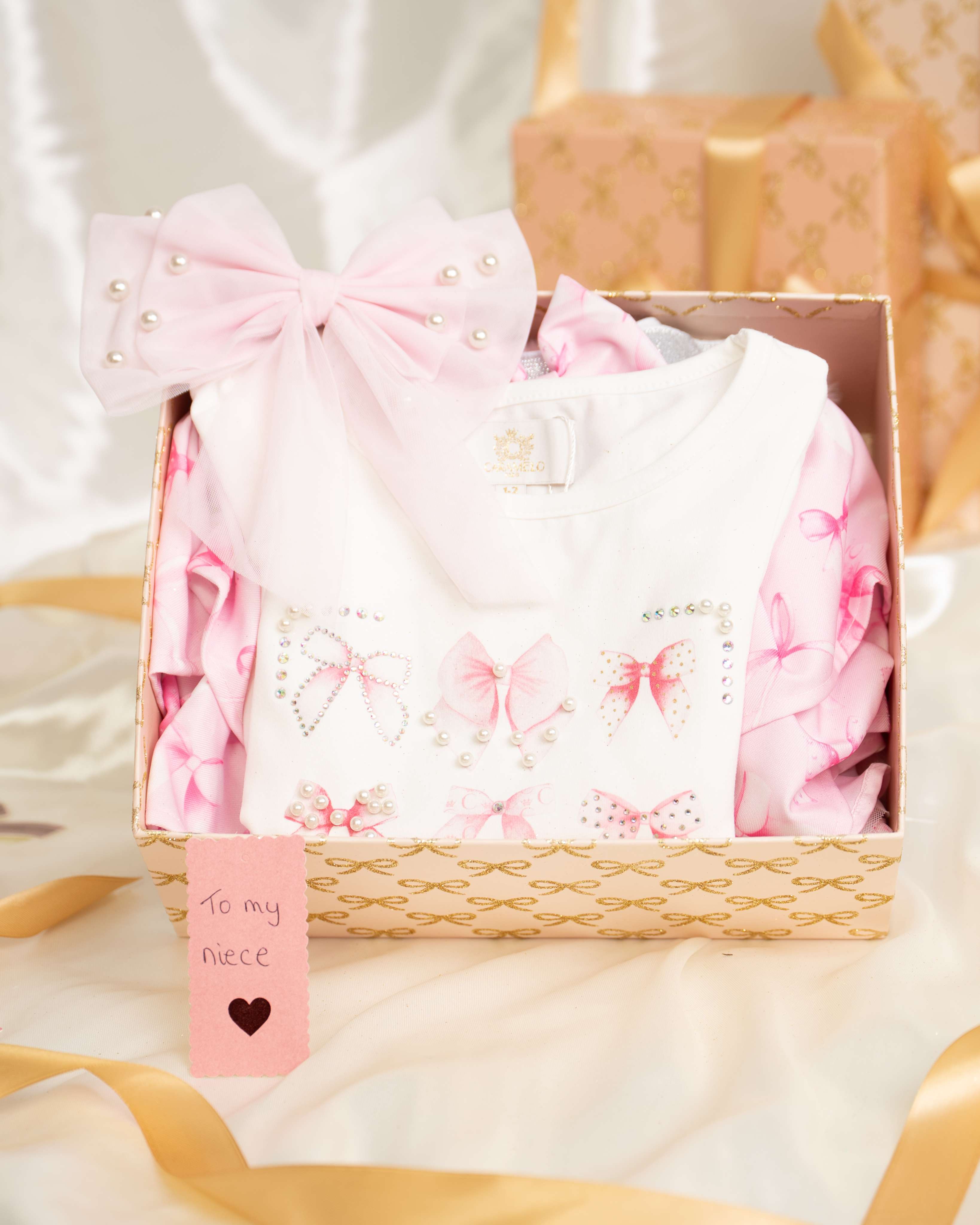 Blush & Bow Skirt Set Gift Box
