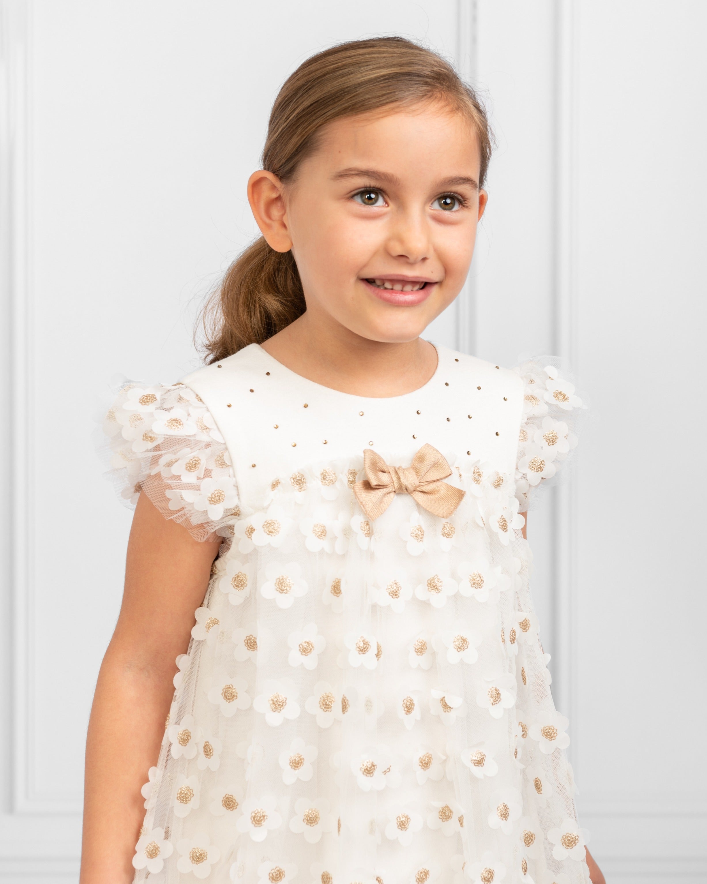 Gold Daisy Party Dress