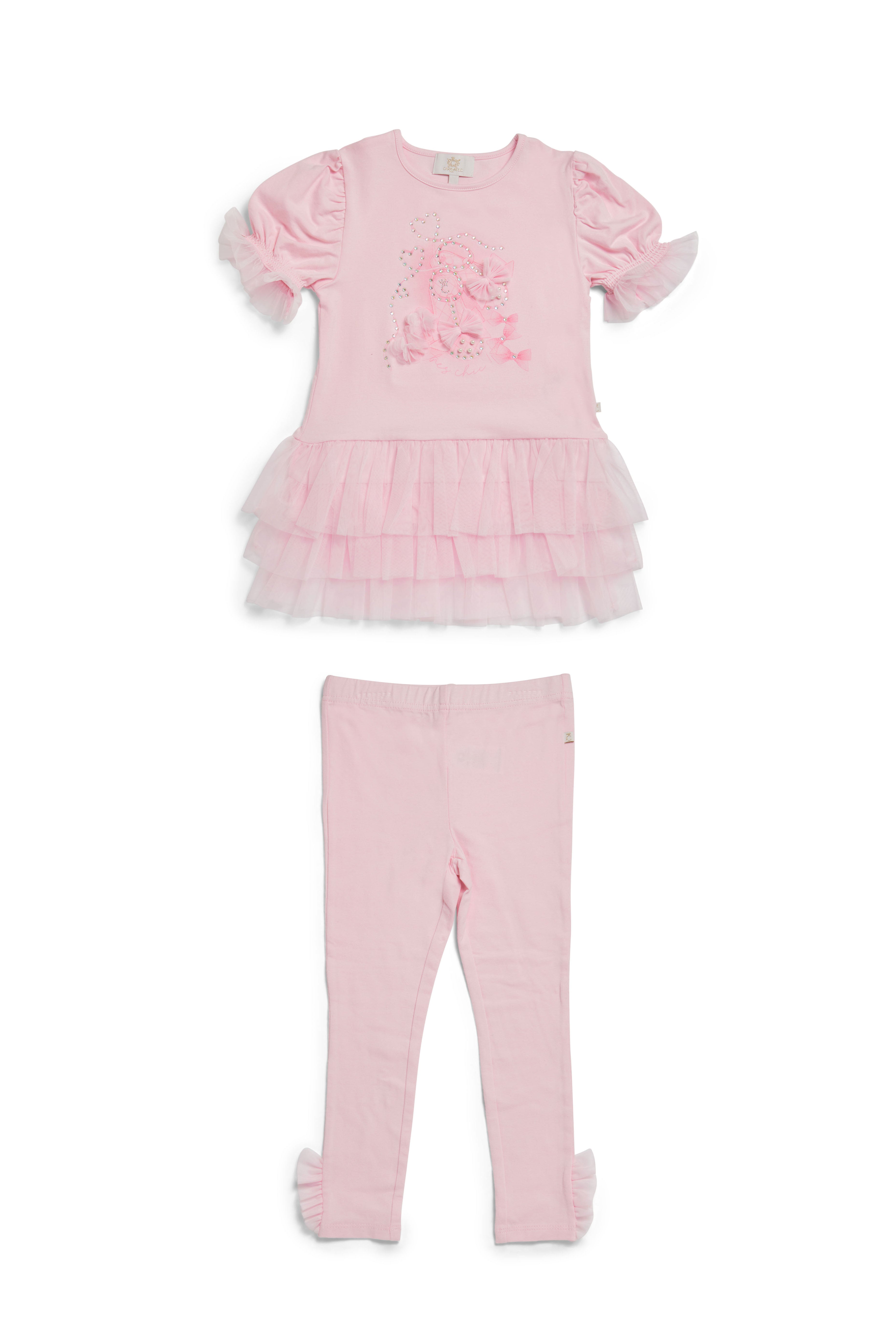 Luxe Life Pink Top and Legging Set (4-8yrs)