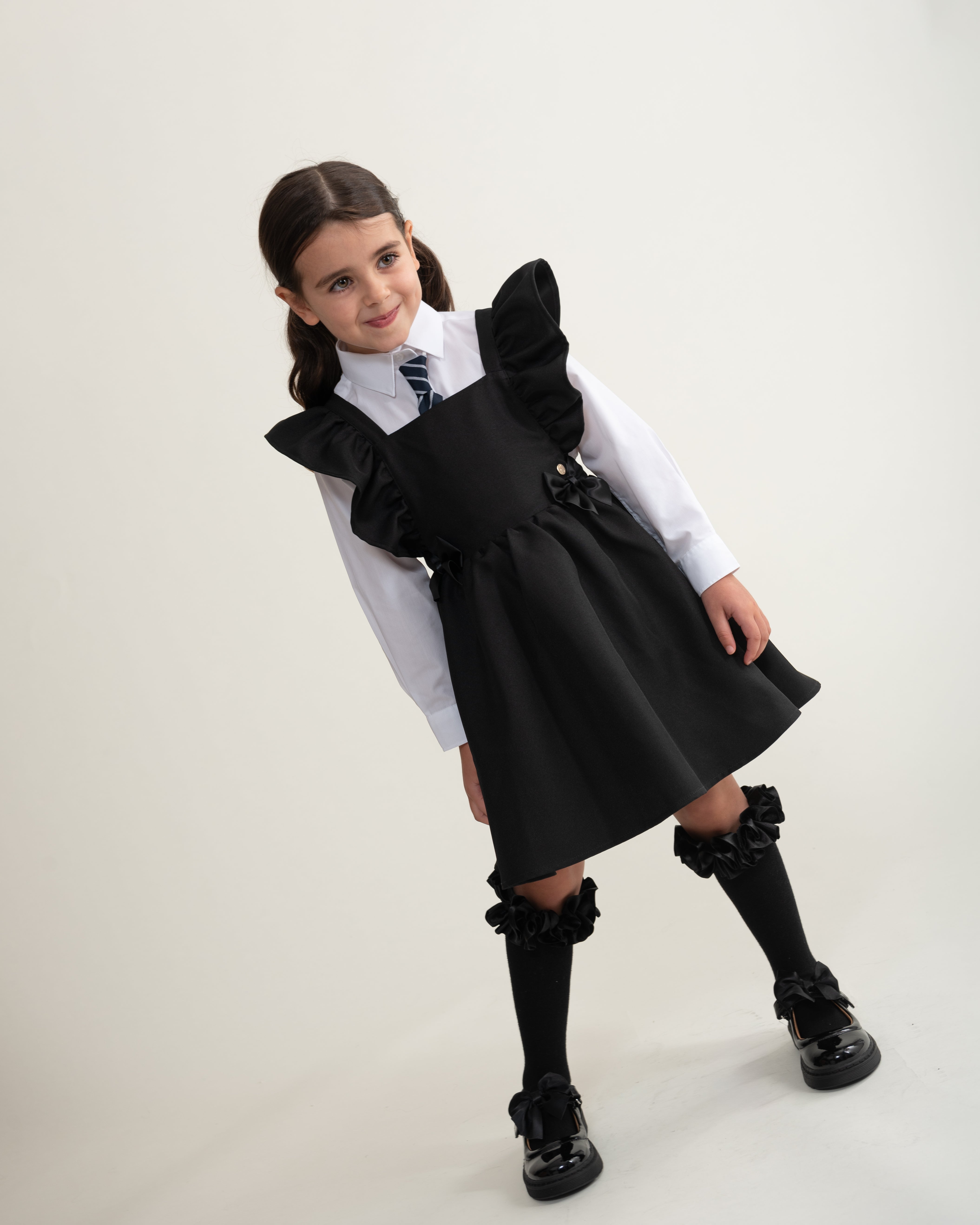 Black Pinafore Dress