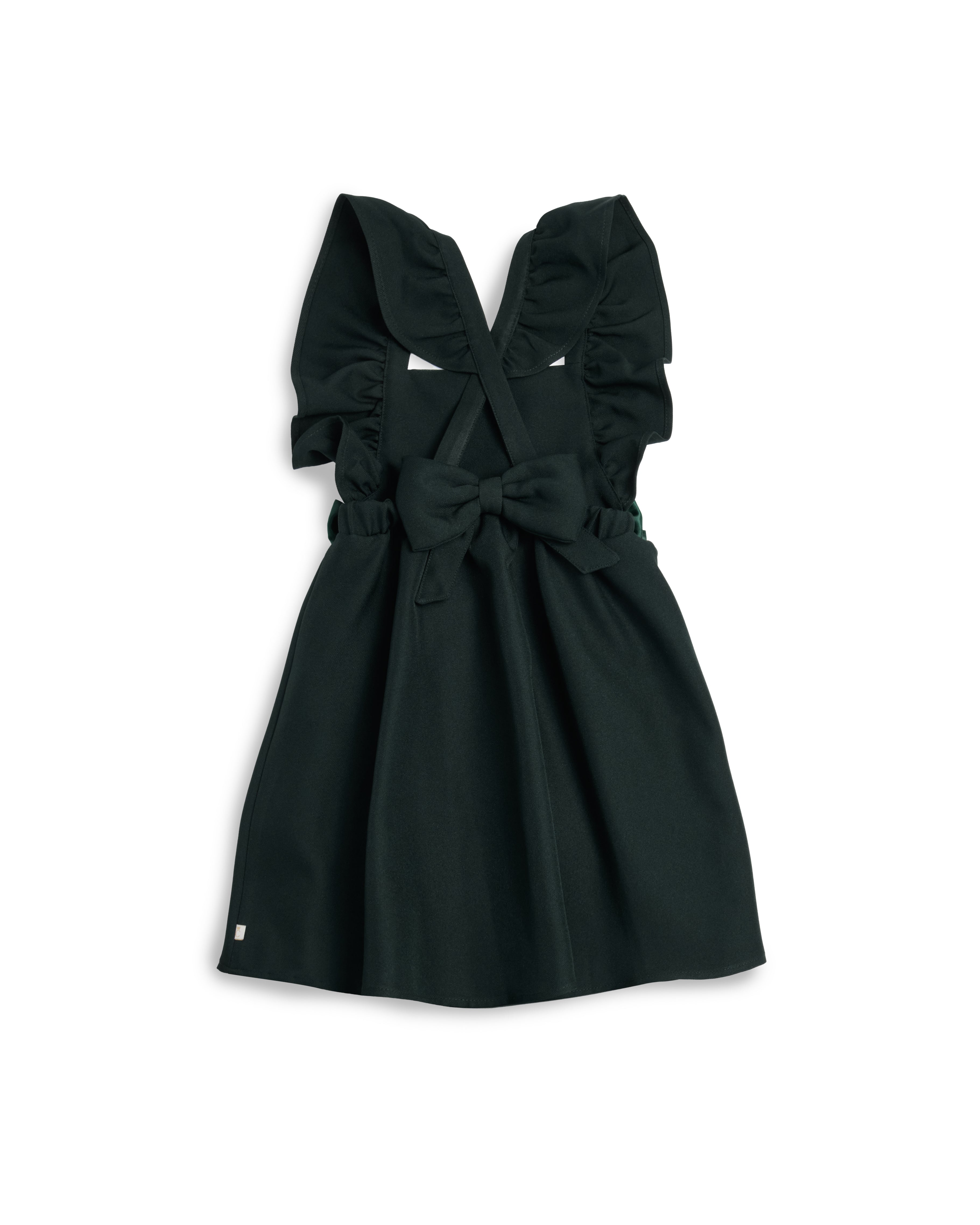 Bottle Green Pinafore Dress