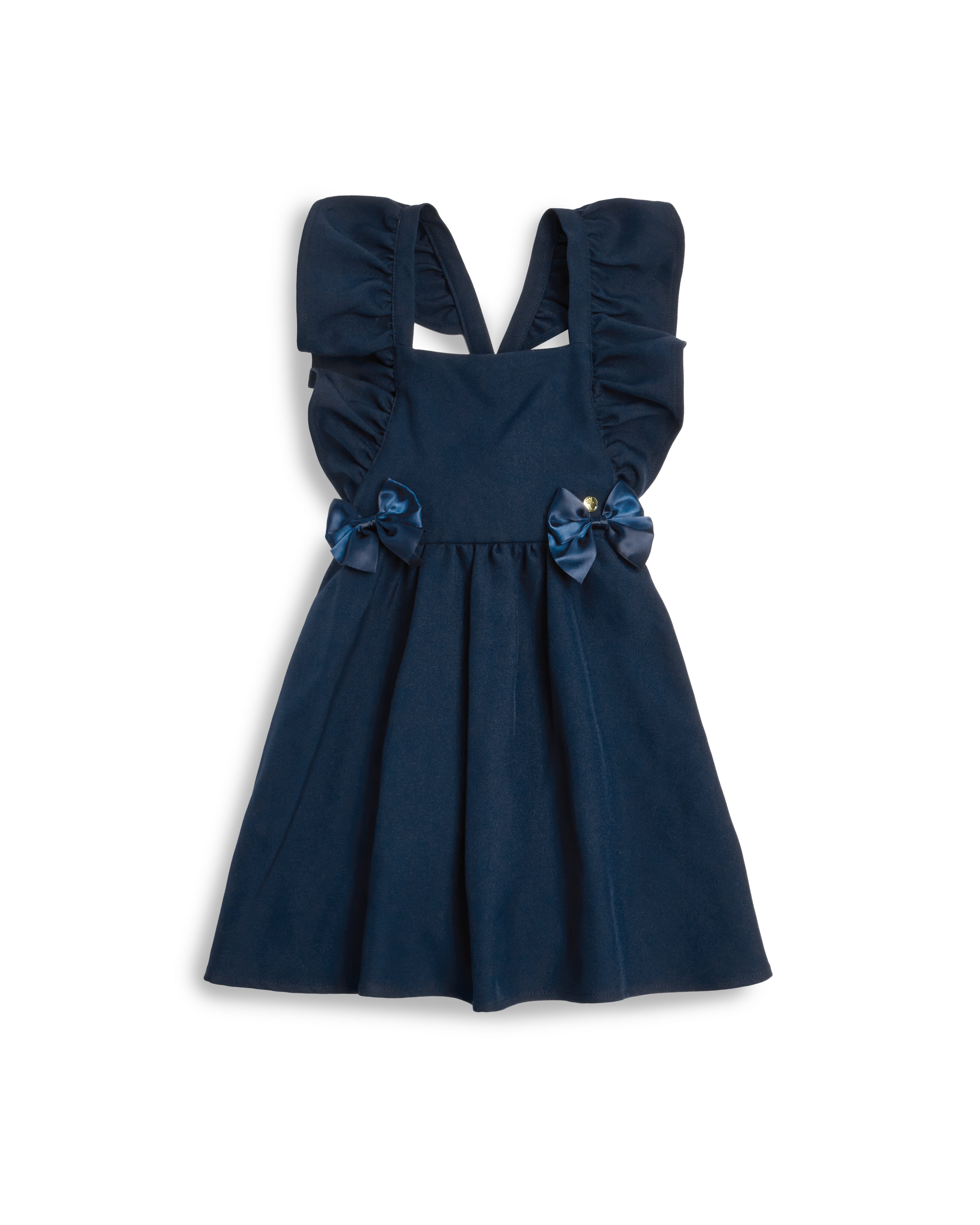 Navy Pinafore Dress