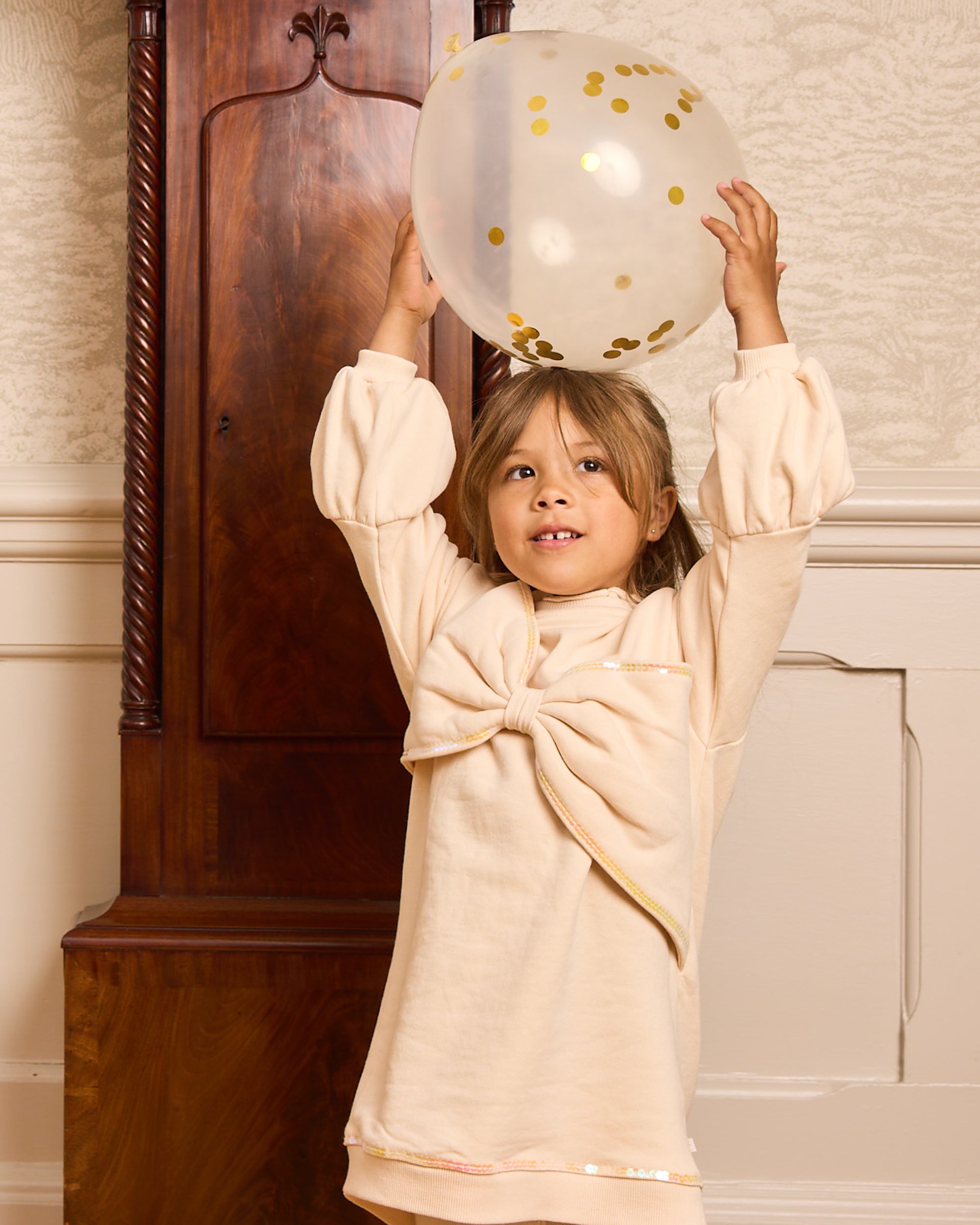 Mink Bow Sweater Dress