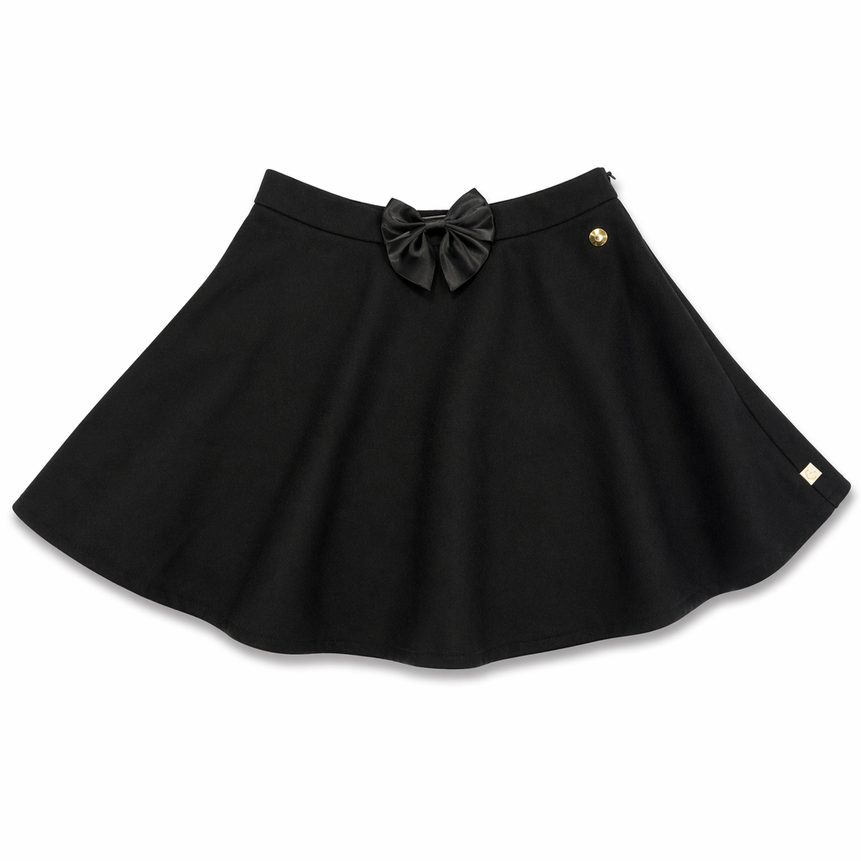 Black School Skirt with Built-In Cycling Shorts