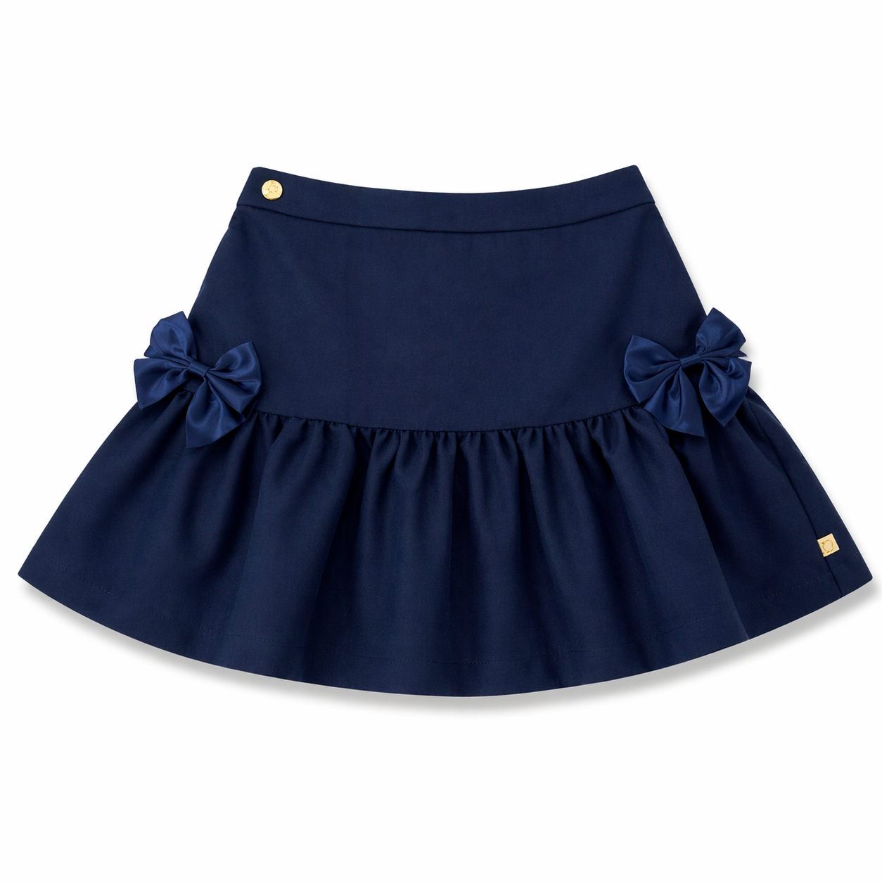 Navy Bow Detail Skirt