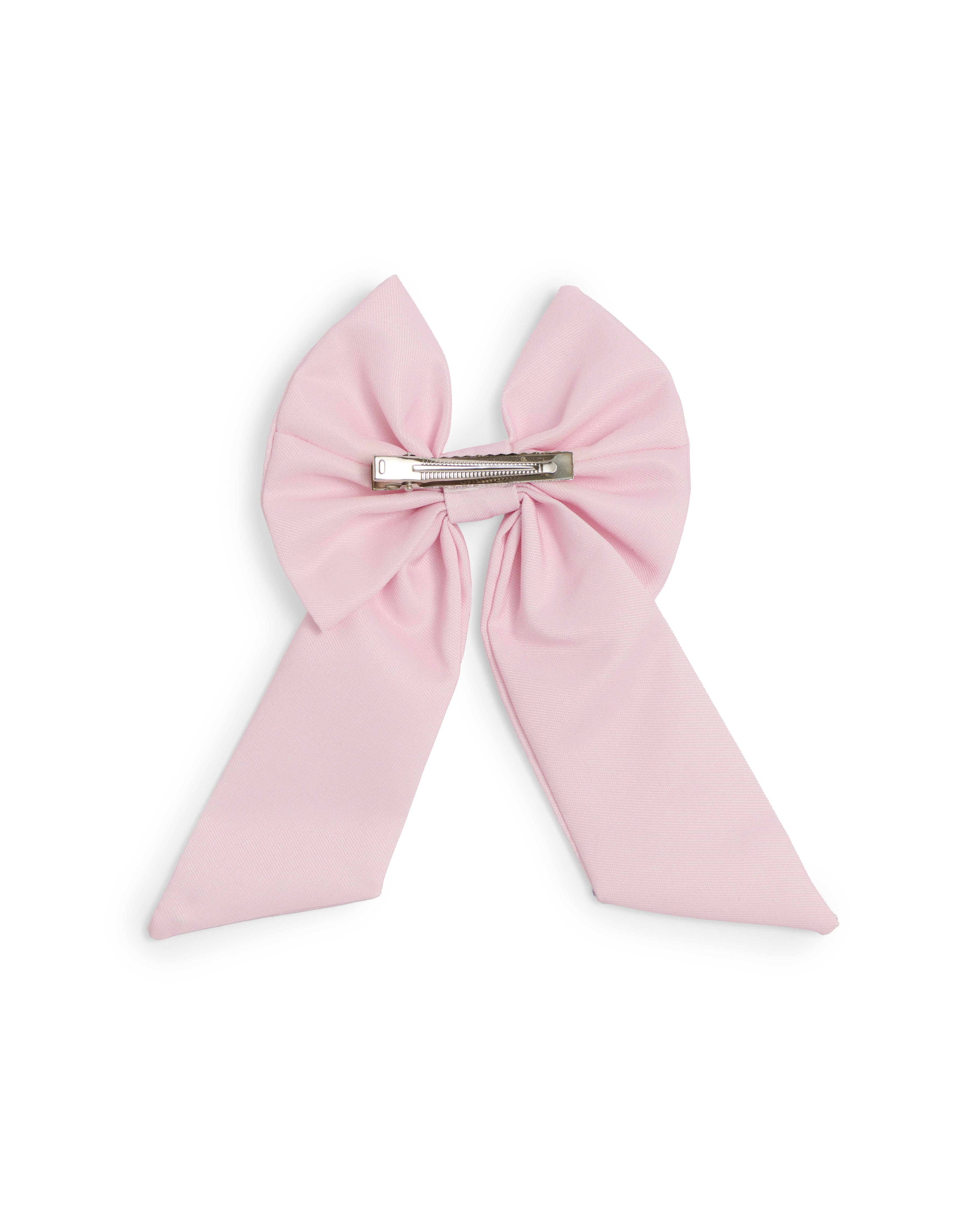 Pink Diamonte Edge Bow Clip