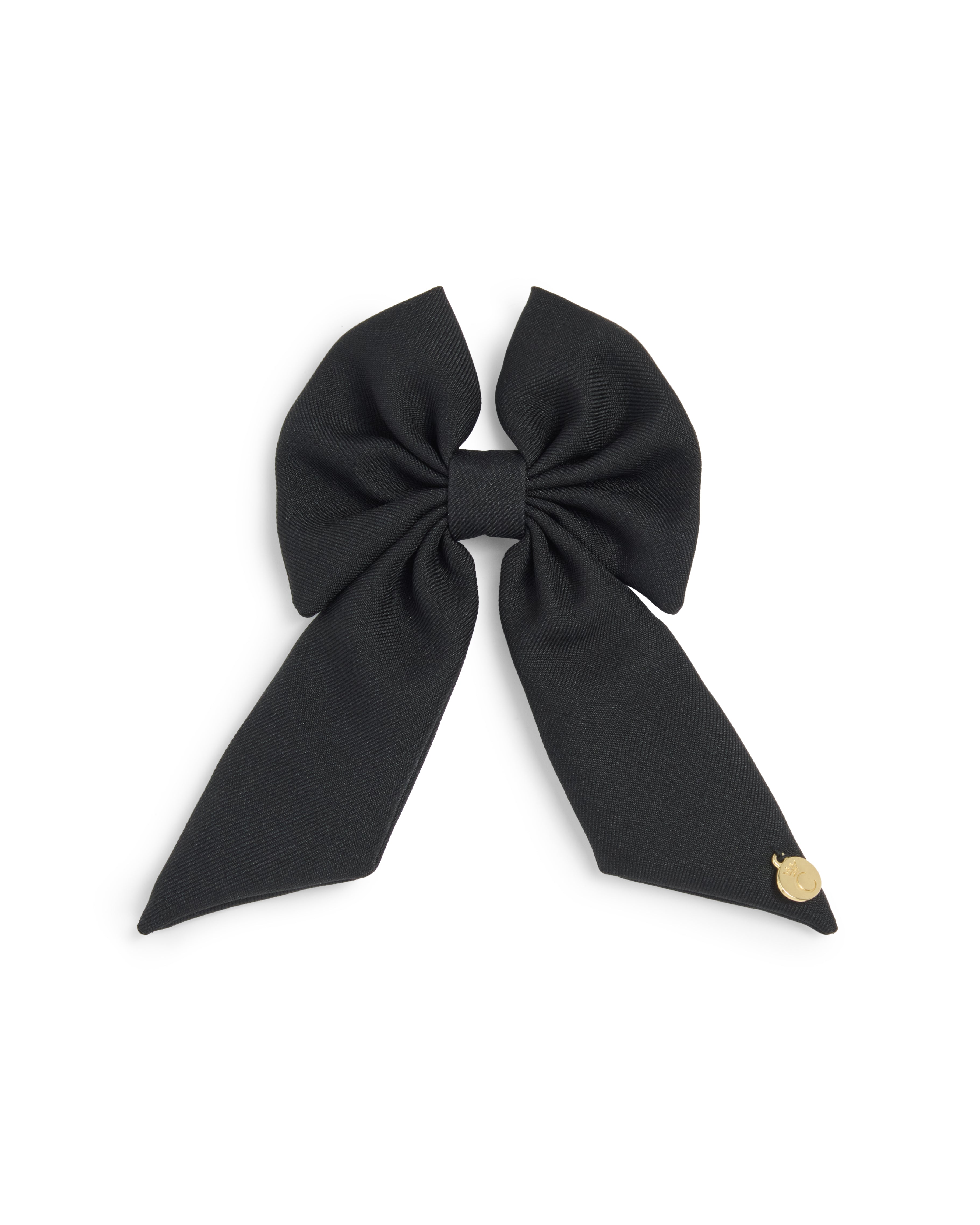 Black School Bow Hair Clip