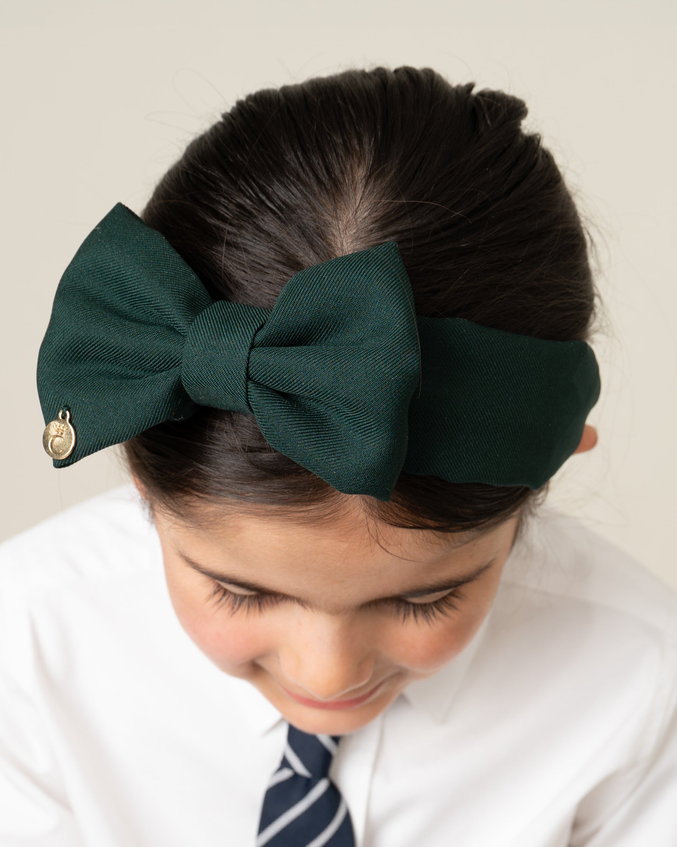 Bottle Green Bow Headband