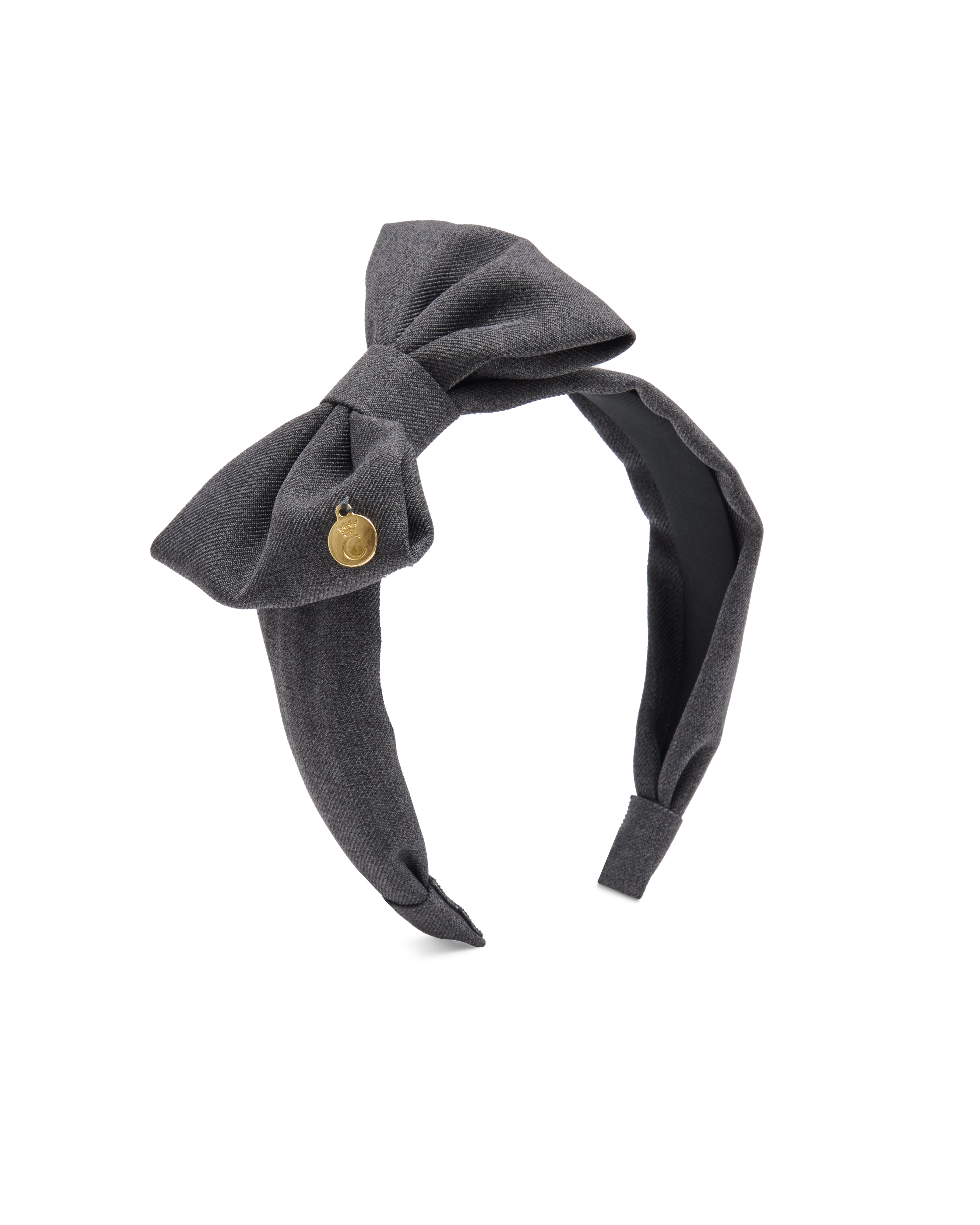 Grey Bow Headband