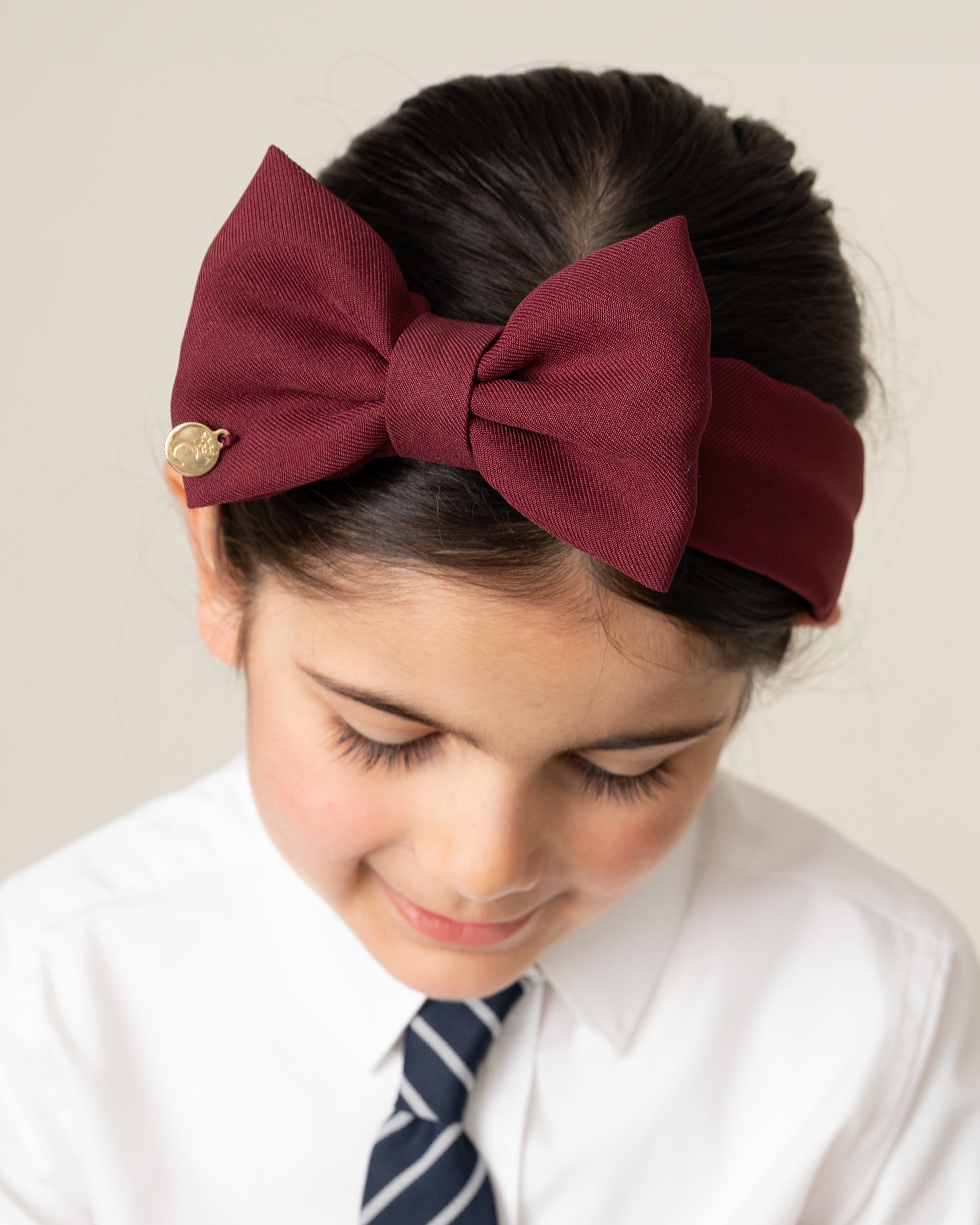Maroon Bow Headband
