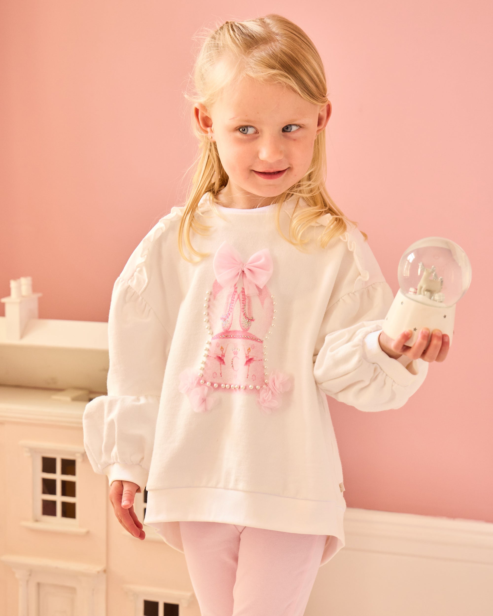 Pink Brushed Cotton Legging Set