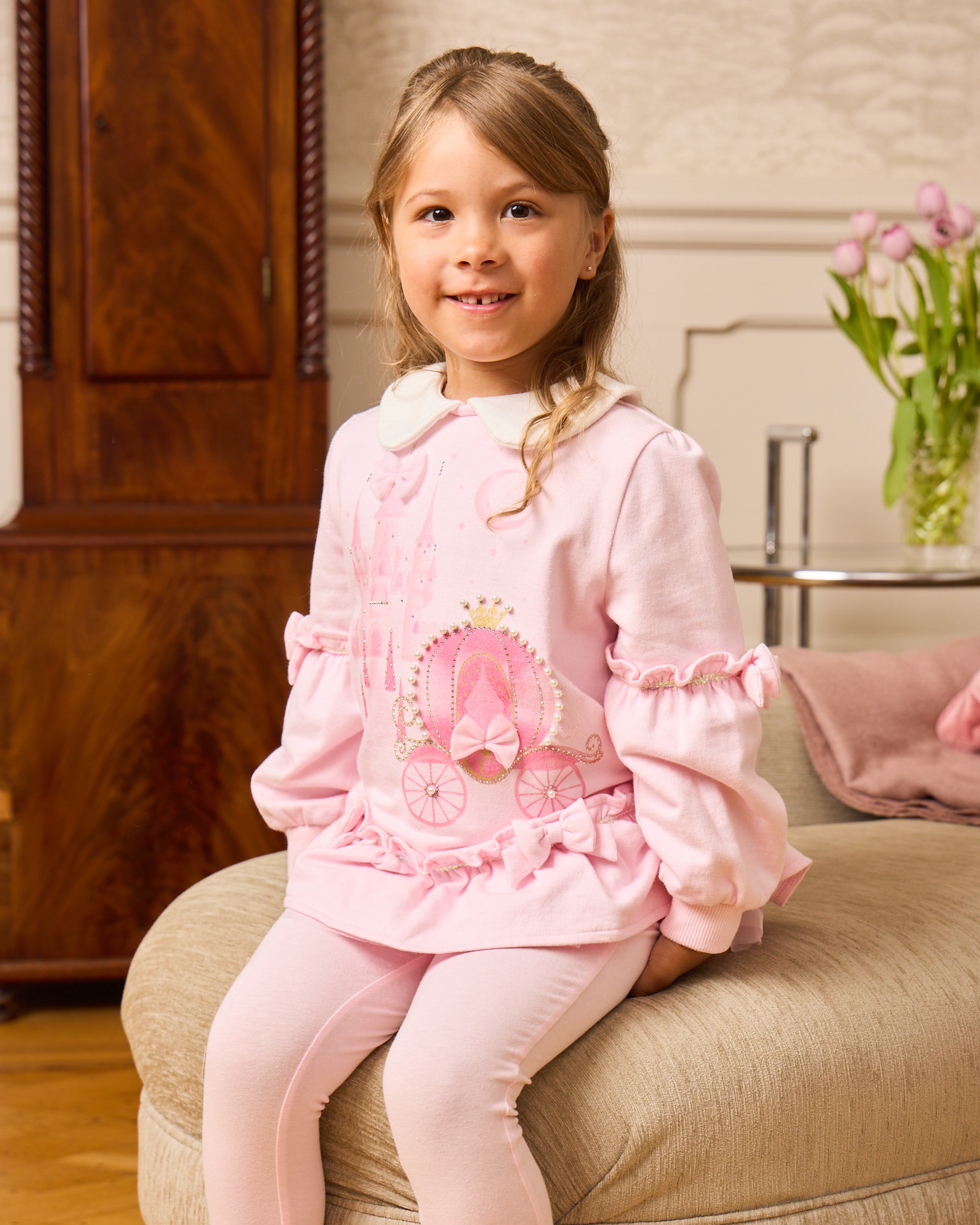 Pink Castle Legging Set
