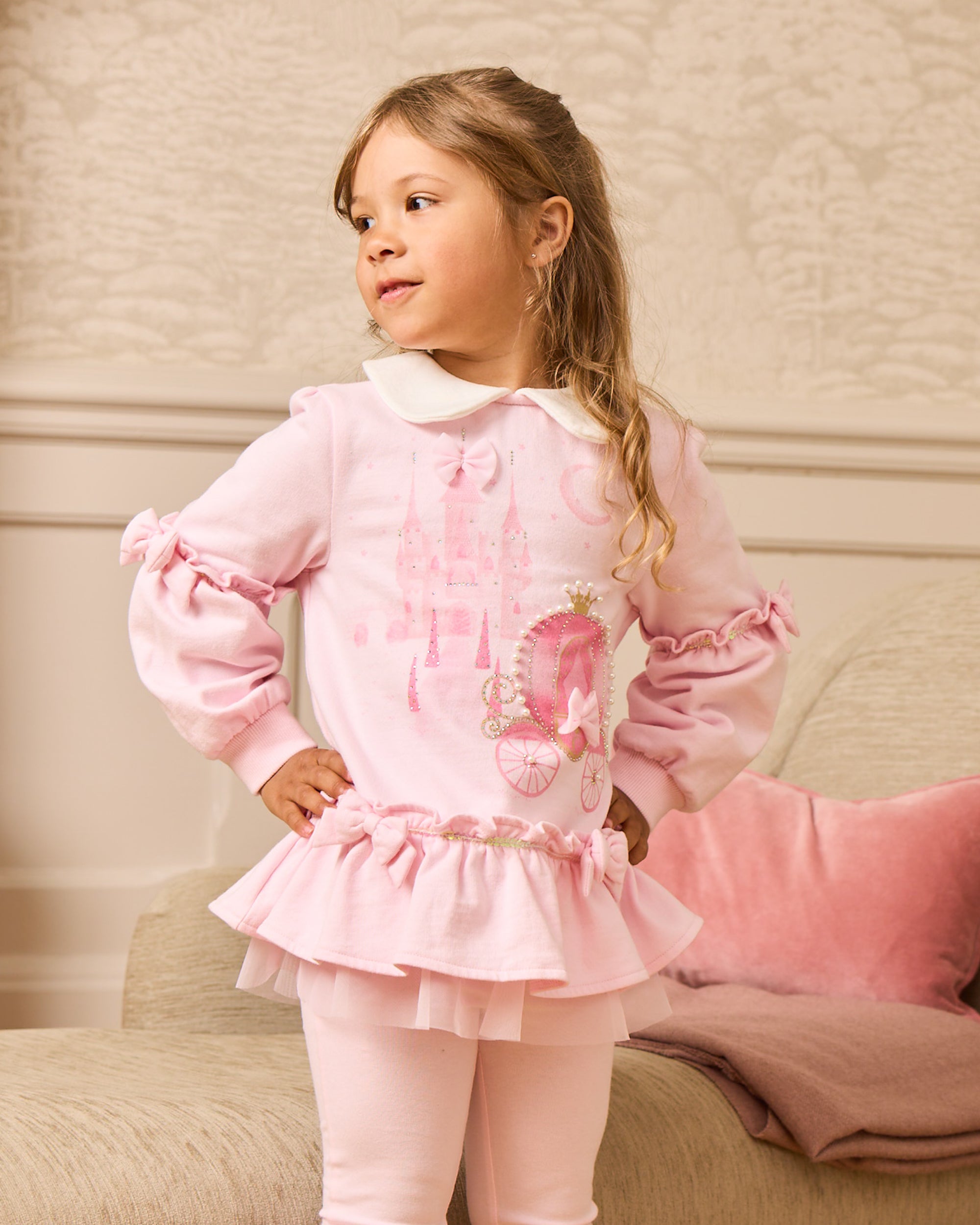 Pink Castle Legging Set