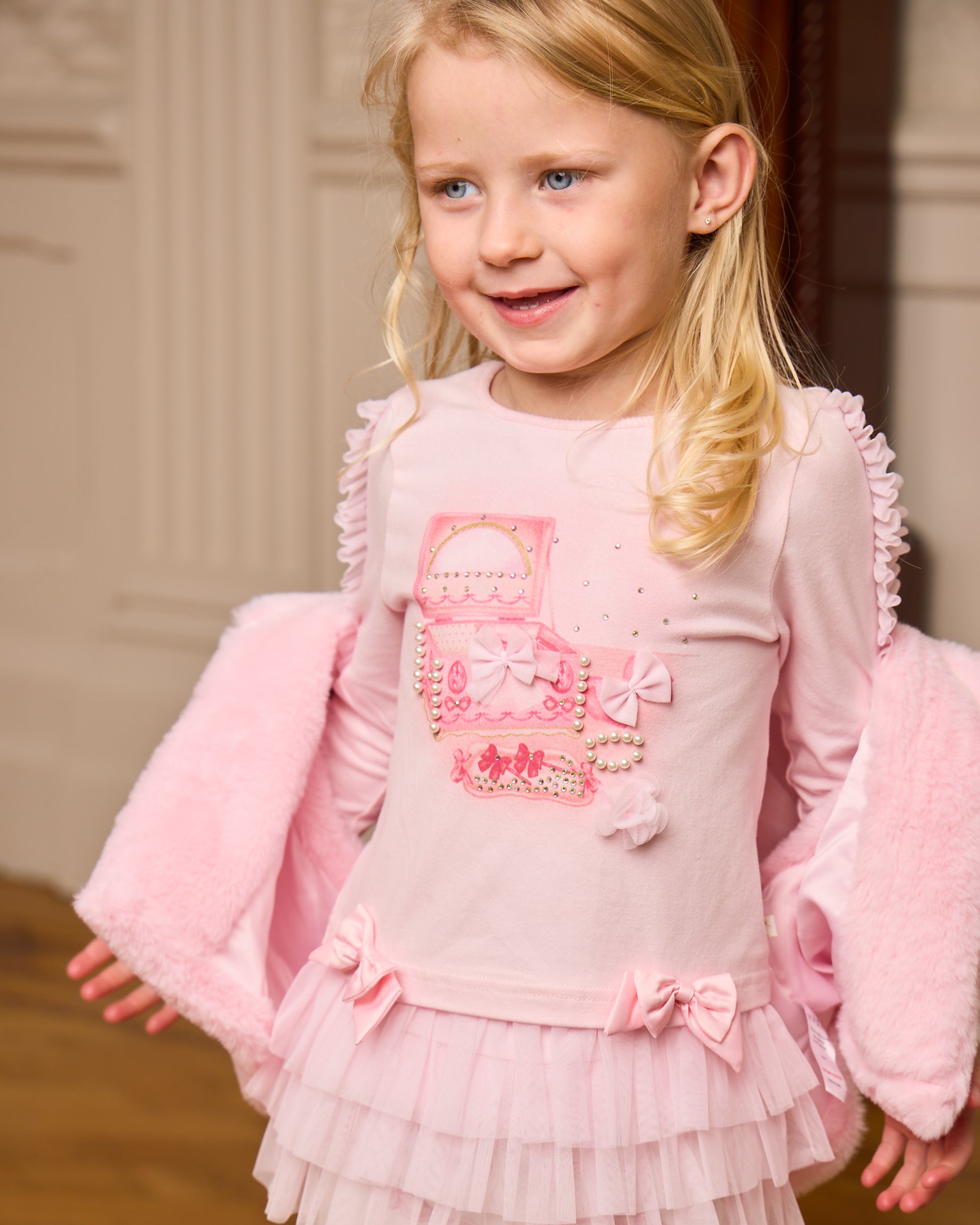 Pink Ruffle Legging Set