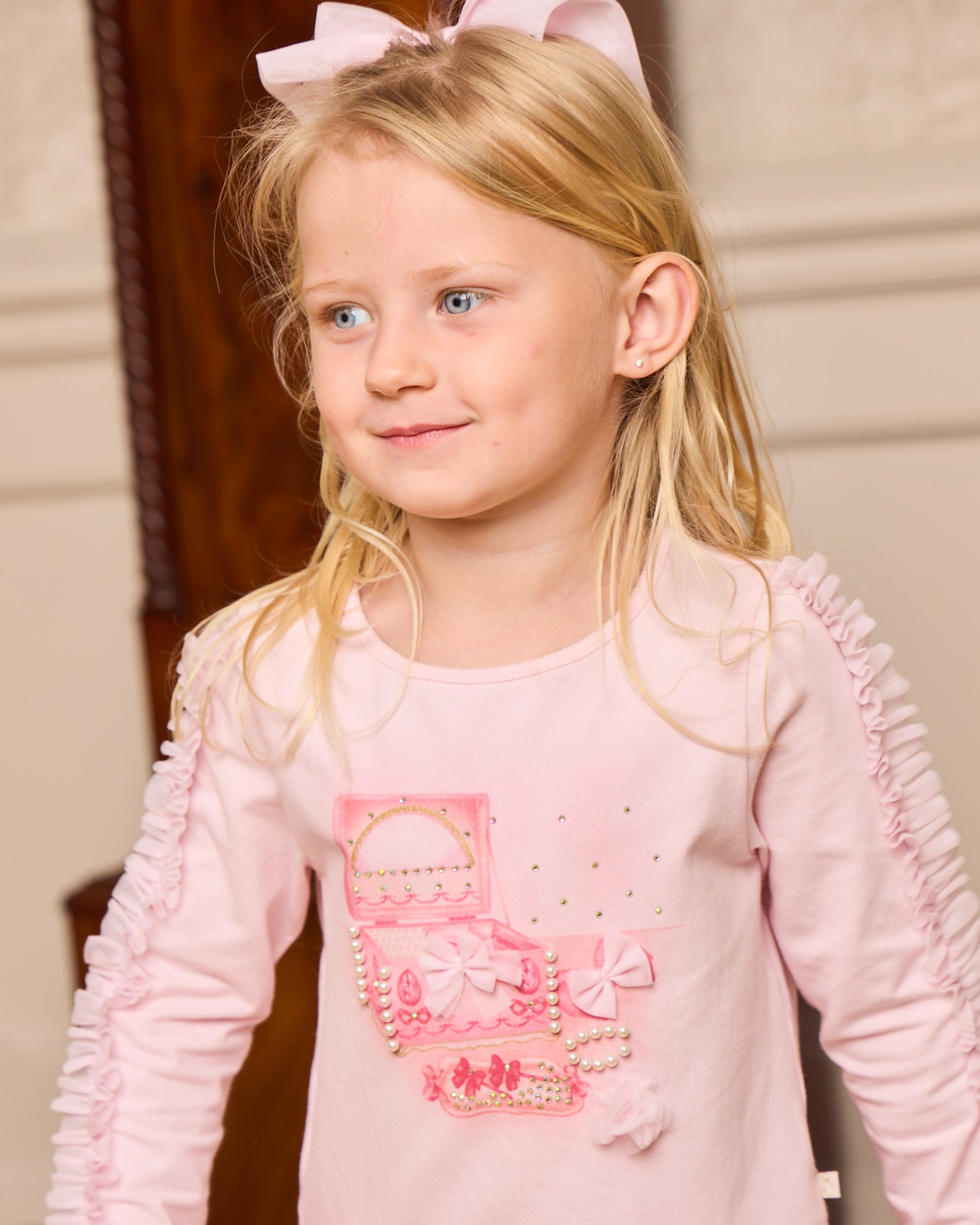 Pink Ruffle Legging Set