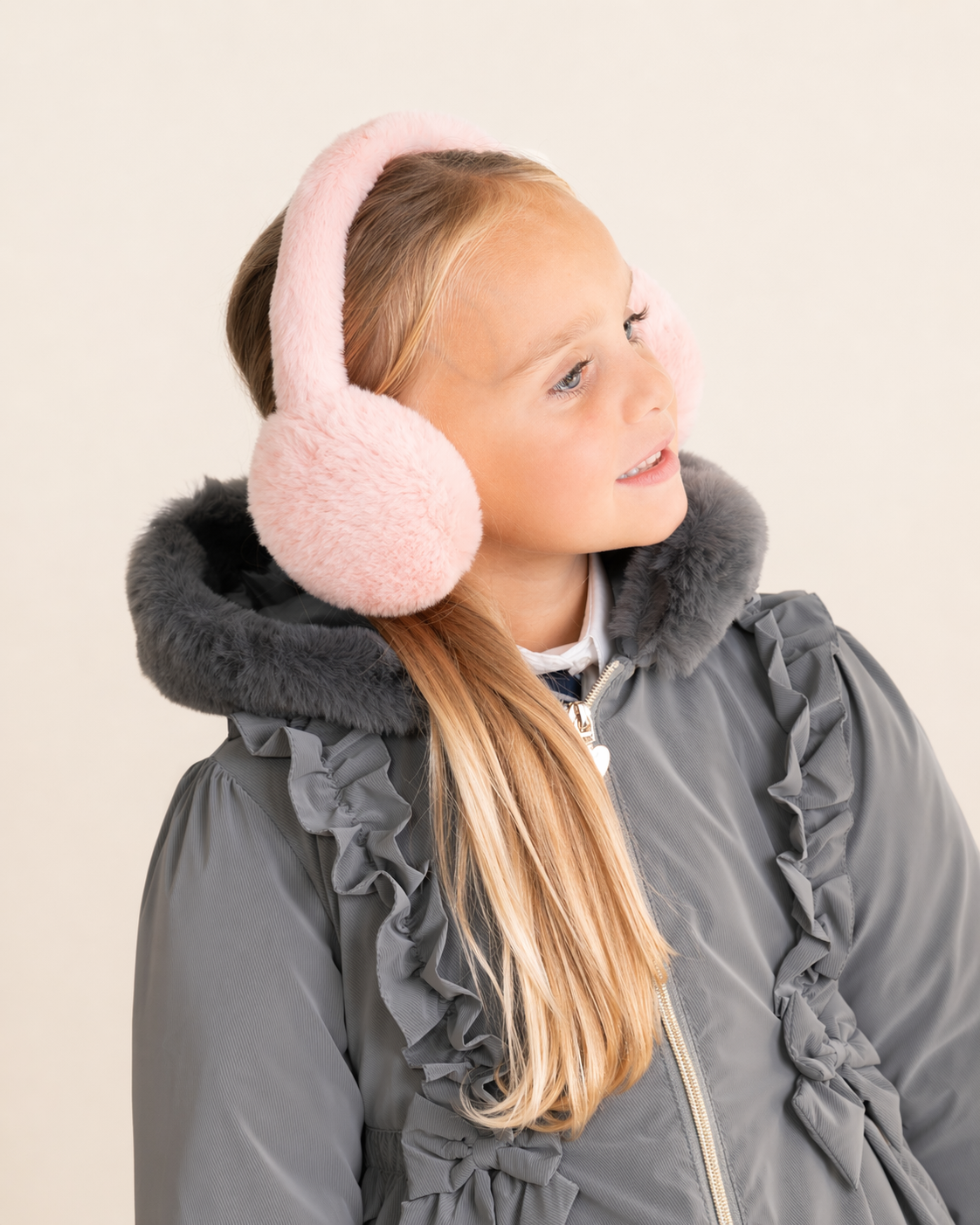 Pink Soft Faux Fur Earmuffs