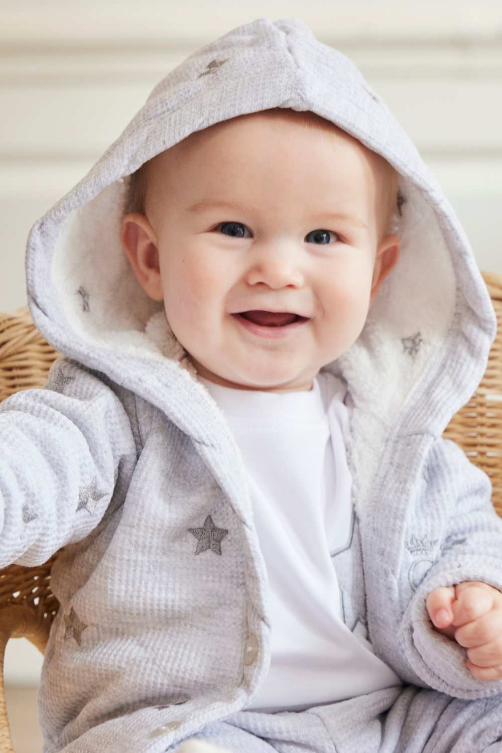 Grey Waffle Tracksuit Set with Fleece Lining