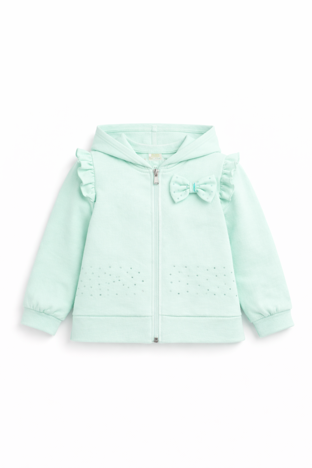 Mint Jersey Bow Cardigan