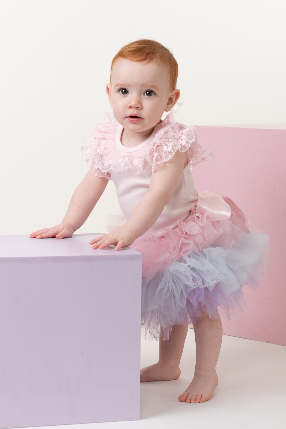 Rainbow Tutu Jampant with Satin Bow Detail