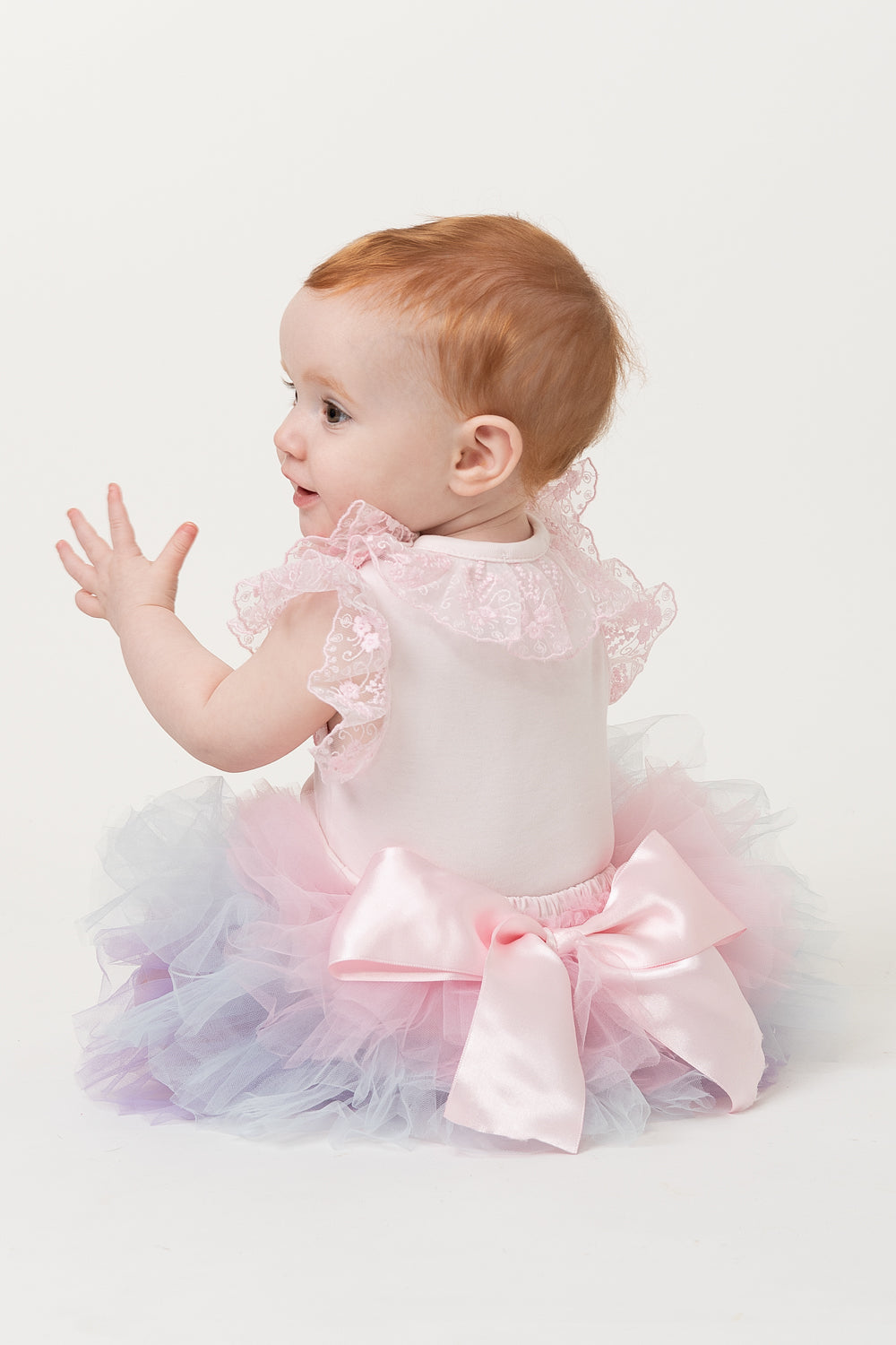 Rainbow Tutu Jampant with Satin Bow Detail