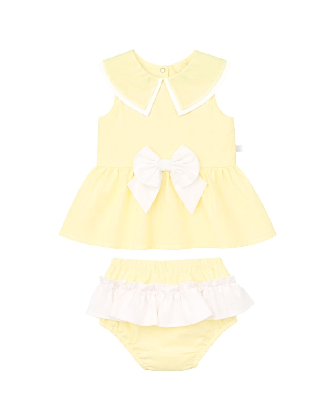 Lemon Baby Sailor Dress & Jam Pant Set