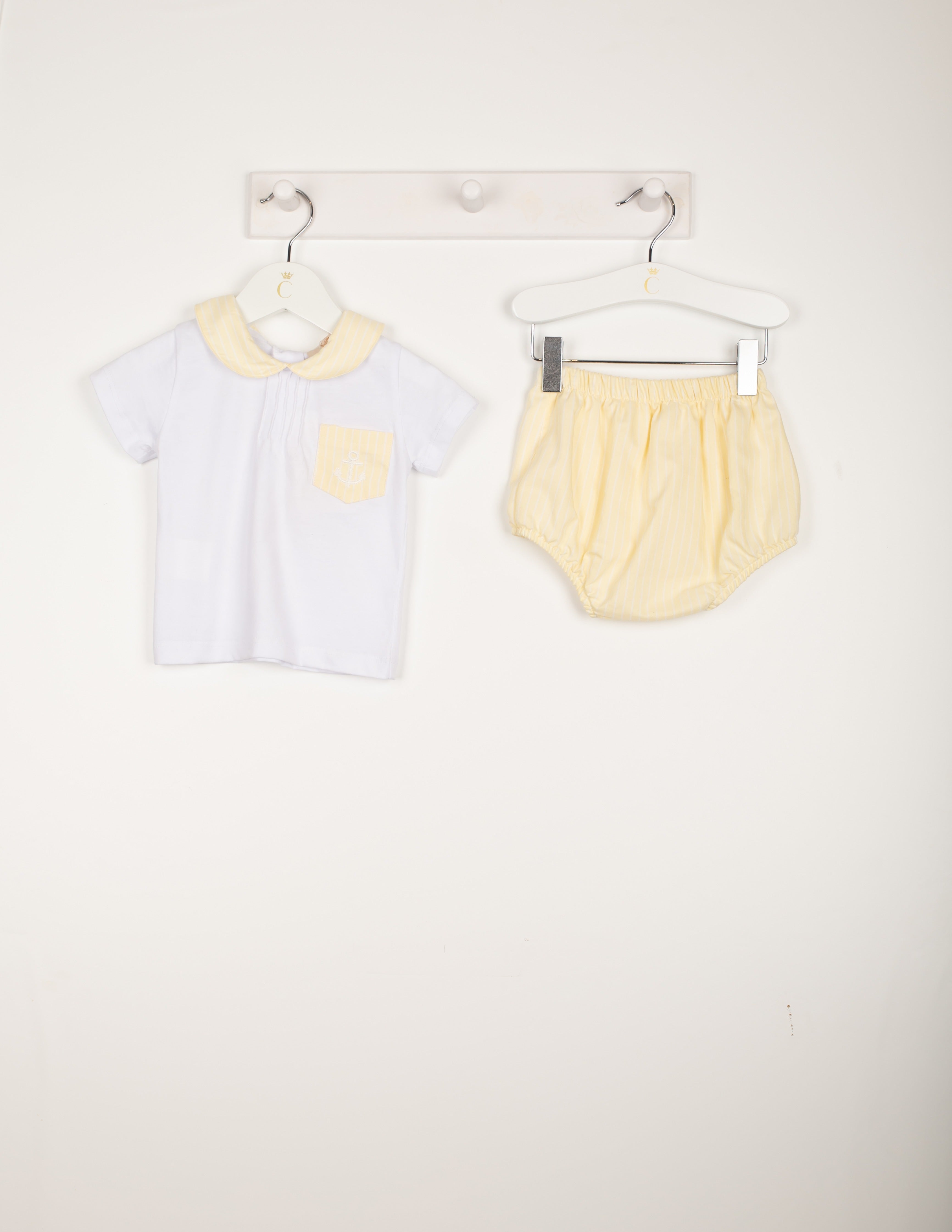 Lemon Striped Anchor Pocket Jam-pant Set