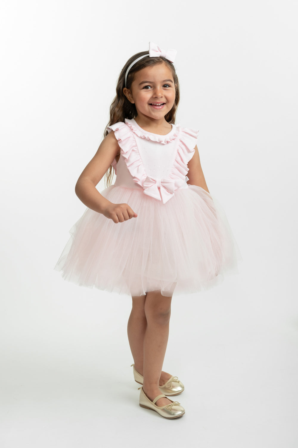 Pink Tulle Dress and Headband Set