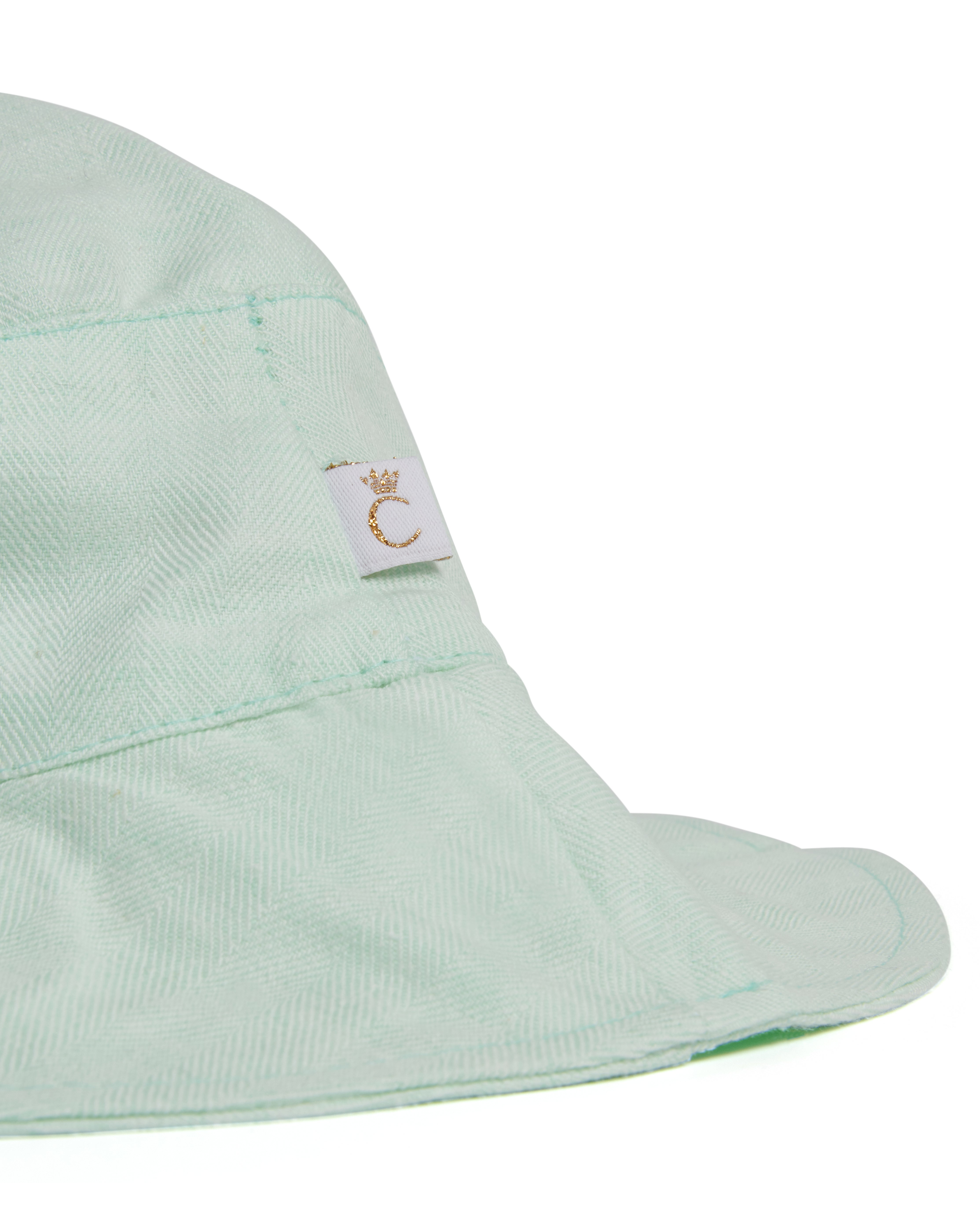 Mint Linen Blend Bucket Hat