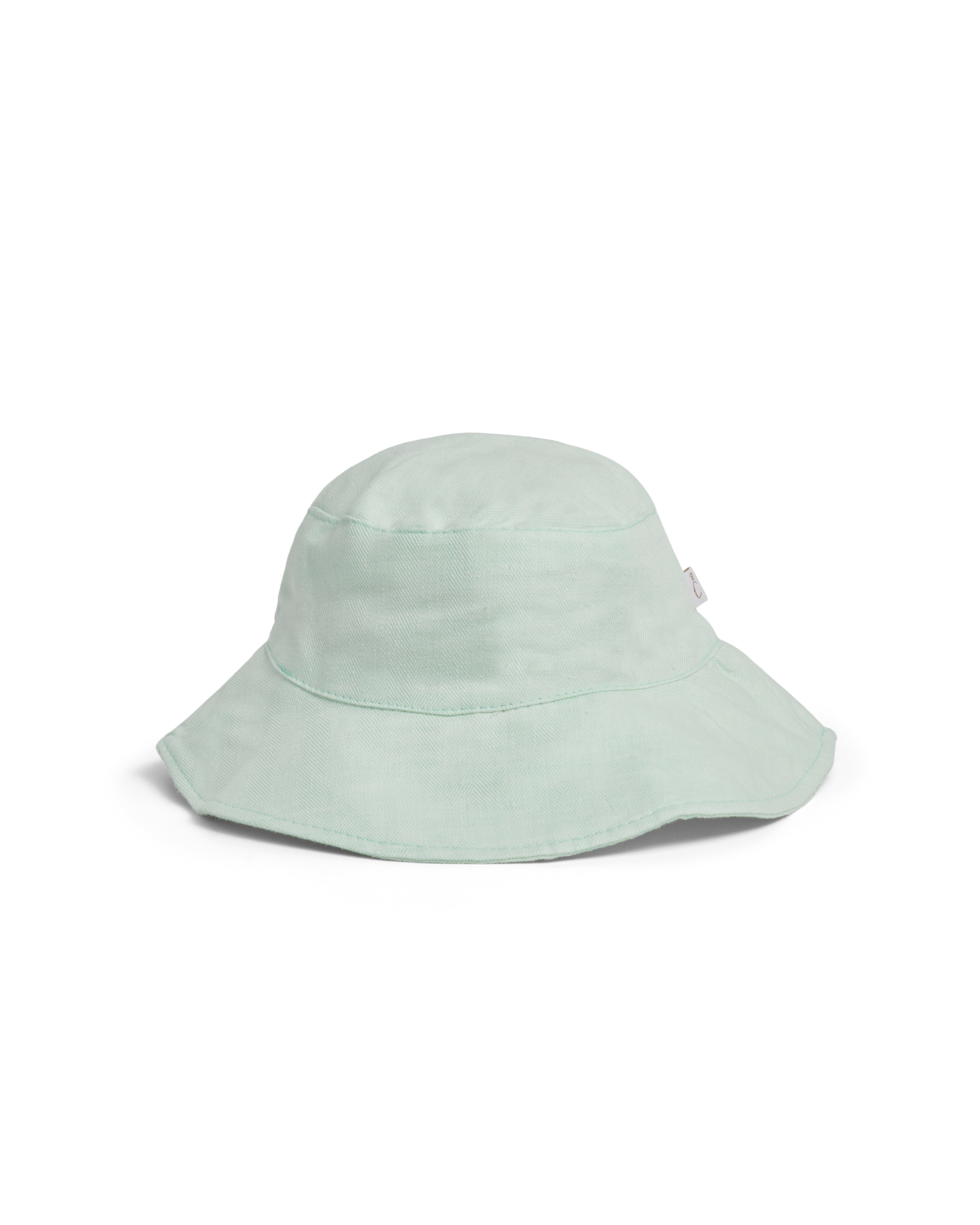 Mint Linen Blend Bucket Hat