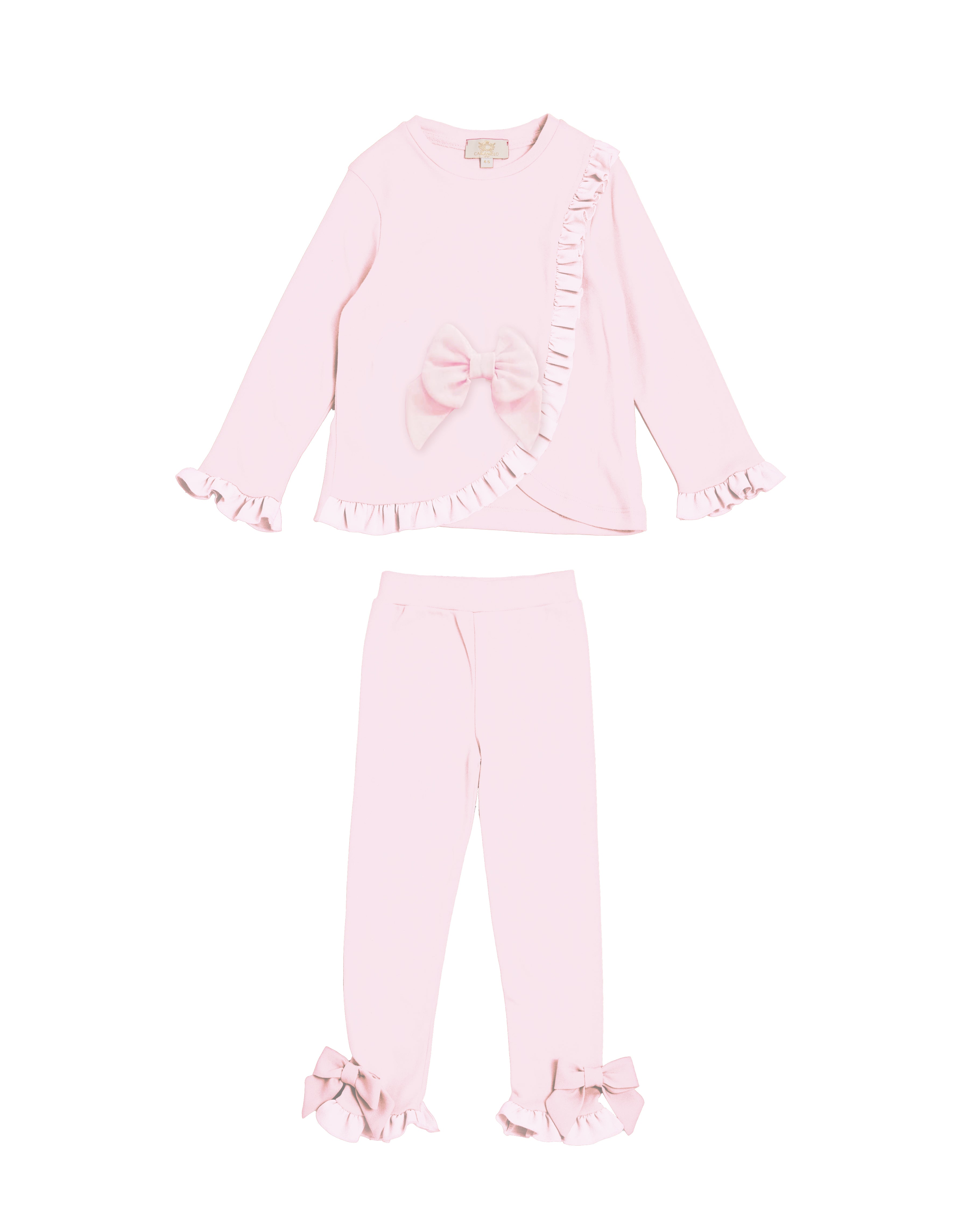 Pink Bow Frill Legging Set