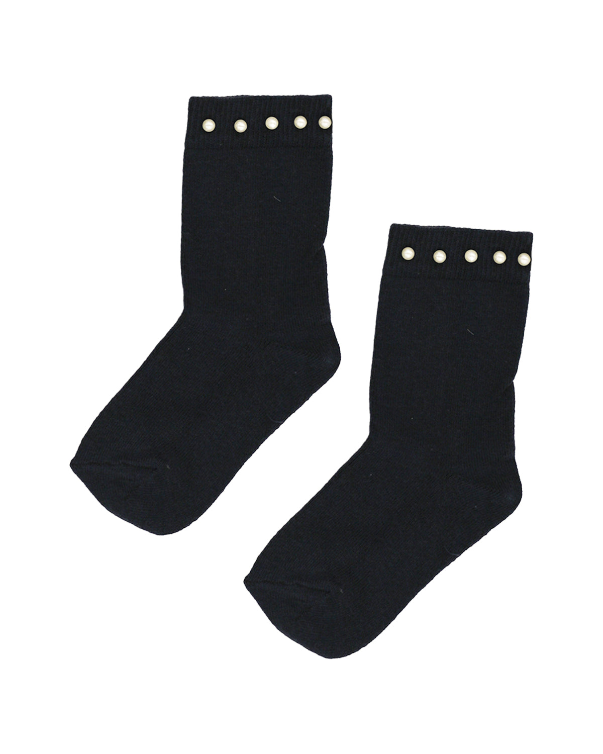 Black Pearl Detail Ankle Socks